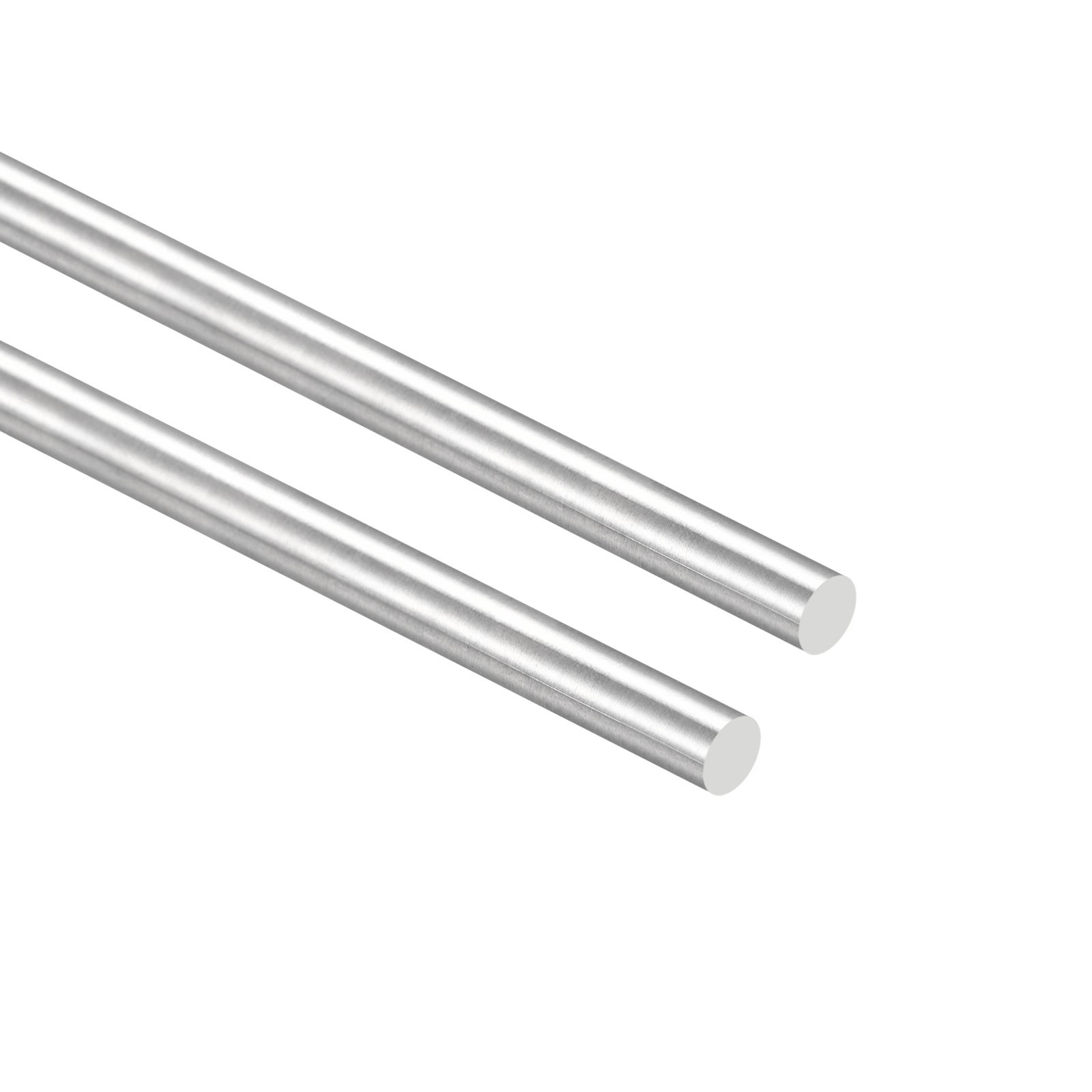 2 Pack 304 Stainless Steel Round Rods 8mm x 350mm Solid Shaft Rods
