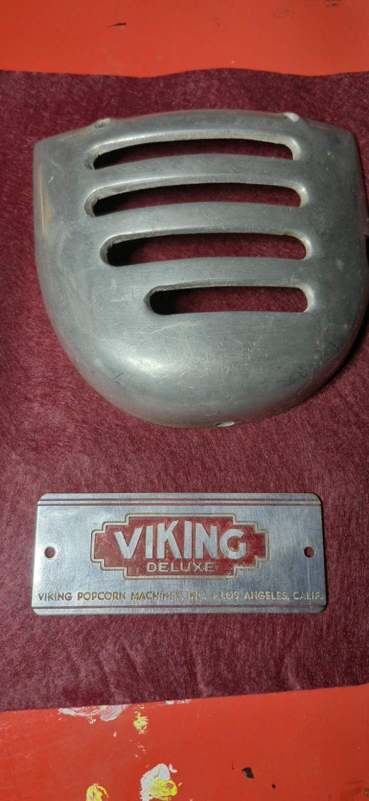 Vintage Viking Deluxe Popcorn Machine Parts Lot Butter Dispenser Doors Vents... Vintage Viking Deluxe Popcorn Machine Parts Lot Butter Dispenser Doors Vents...