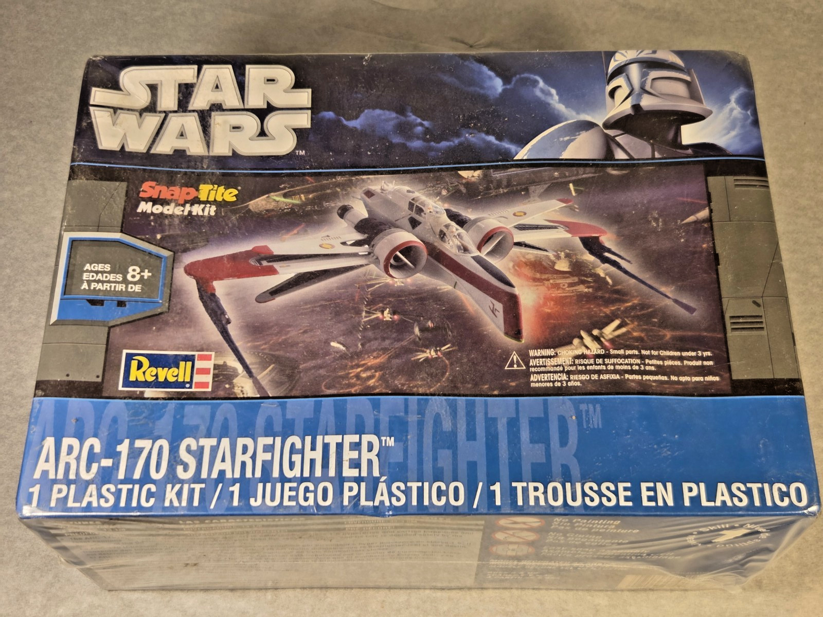 Revell Star Wars ARC-170 Starfighter SanpTite Model Kit 85-1855 NIB Sealed 2011