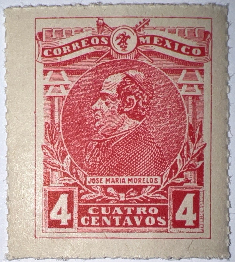 Travelstamps: 1915 Mexico Stamps Scott #503, José María Morelos, 4 Centavos, MNH Travelstamps: 1915 Mexico Stamps Scott #503, José María Morelos, 4 Centavos, MNH