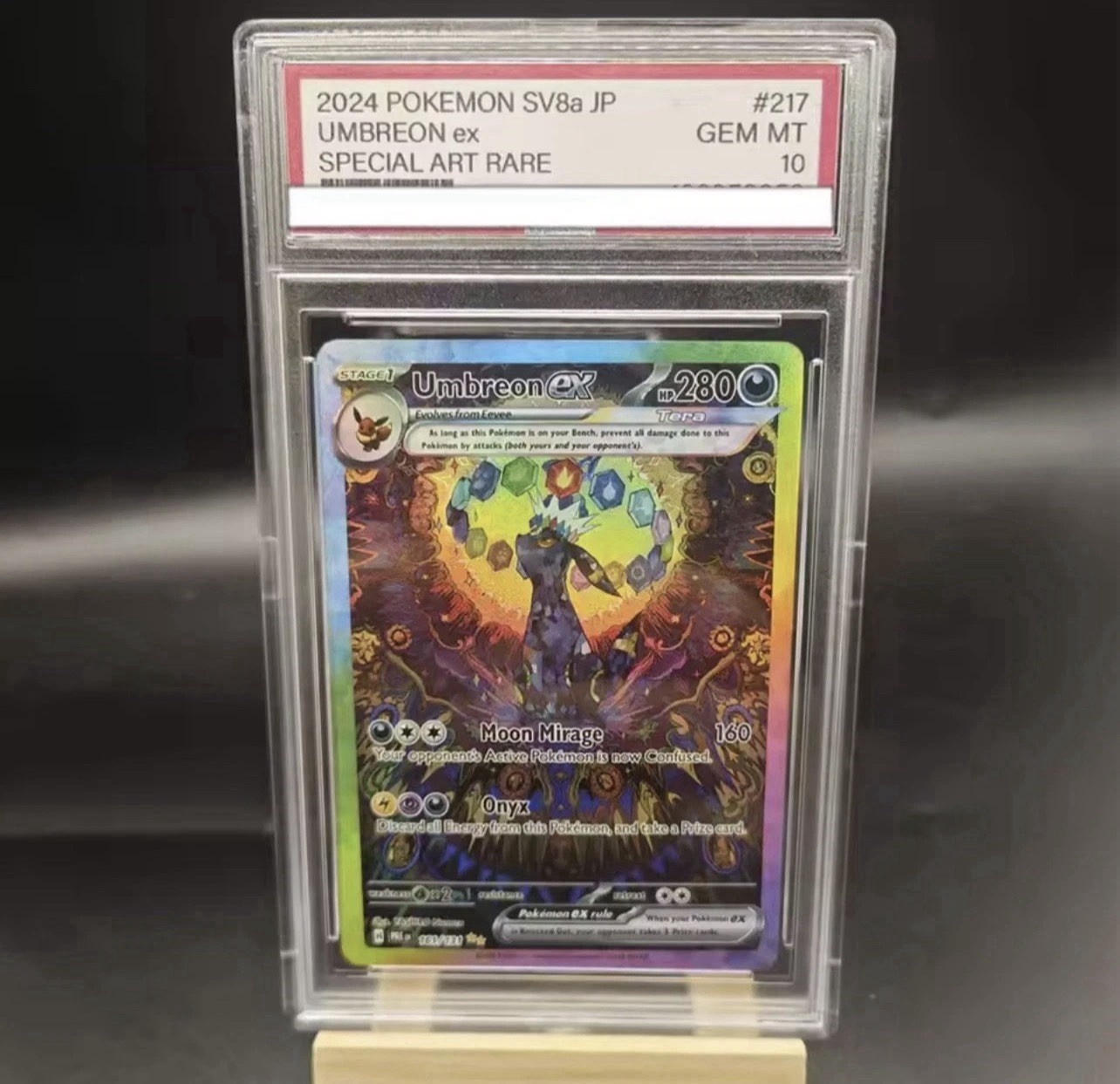 DIY PTCG Umbreon Ex Special Illustration Rare Tera EX Collection Card PSA 10 DIY PTCG Umbreon Ex Special Illustration Rare Tera EX Collection Card PSA 10