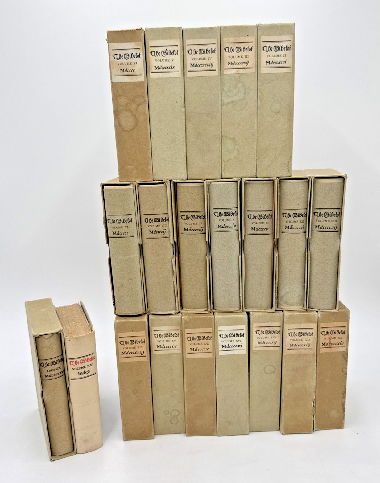 The Bibelot Thomas Mosher 1920s Vol 2-21 Mosher Testimonial Slipcovers HCDJ The Bibelot Thomas Mosher 1920s Vol 2-21 Mosher Testimonial Slipcovers HCDJ