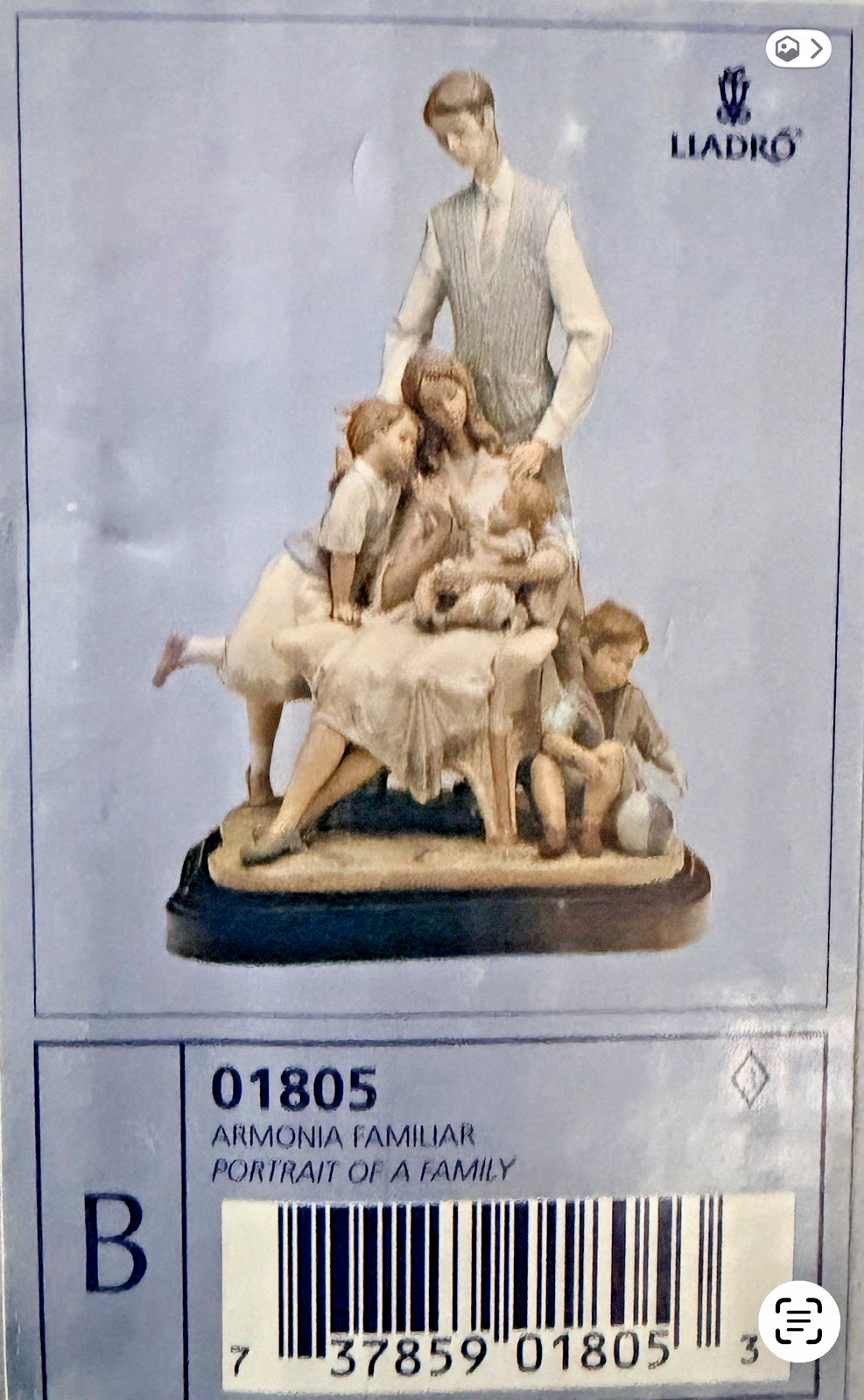 Lladró Armonia Familiar Family Portrait Porcelain Figurine Hand Painted