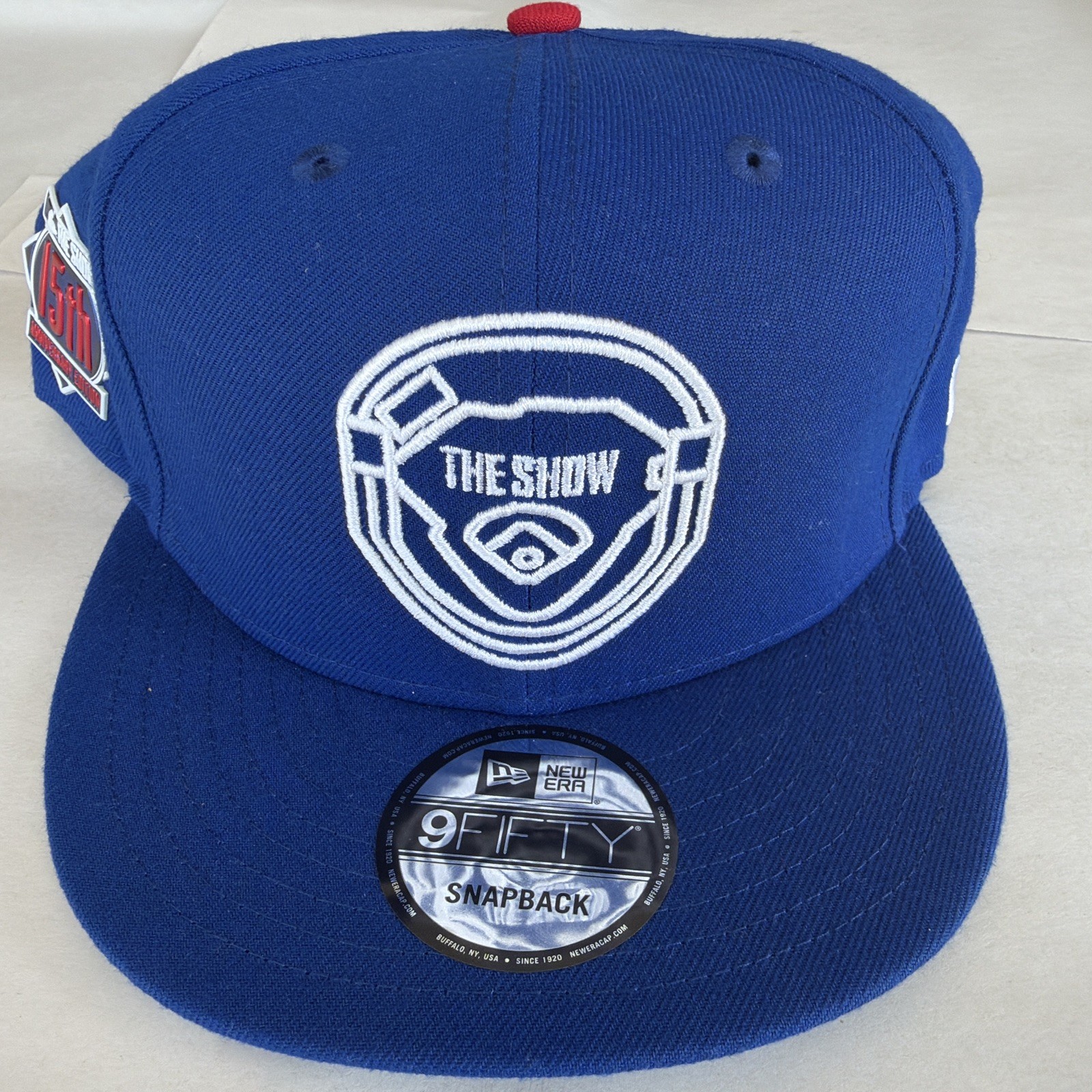 New Era 9FIFTY MLB The Show 20 15th Anniversary Snapback Hat PS4 Exclusive Blue