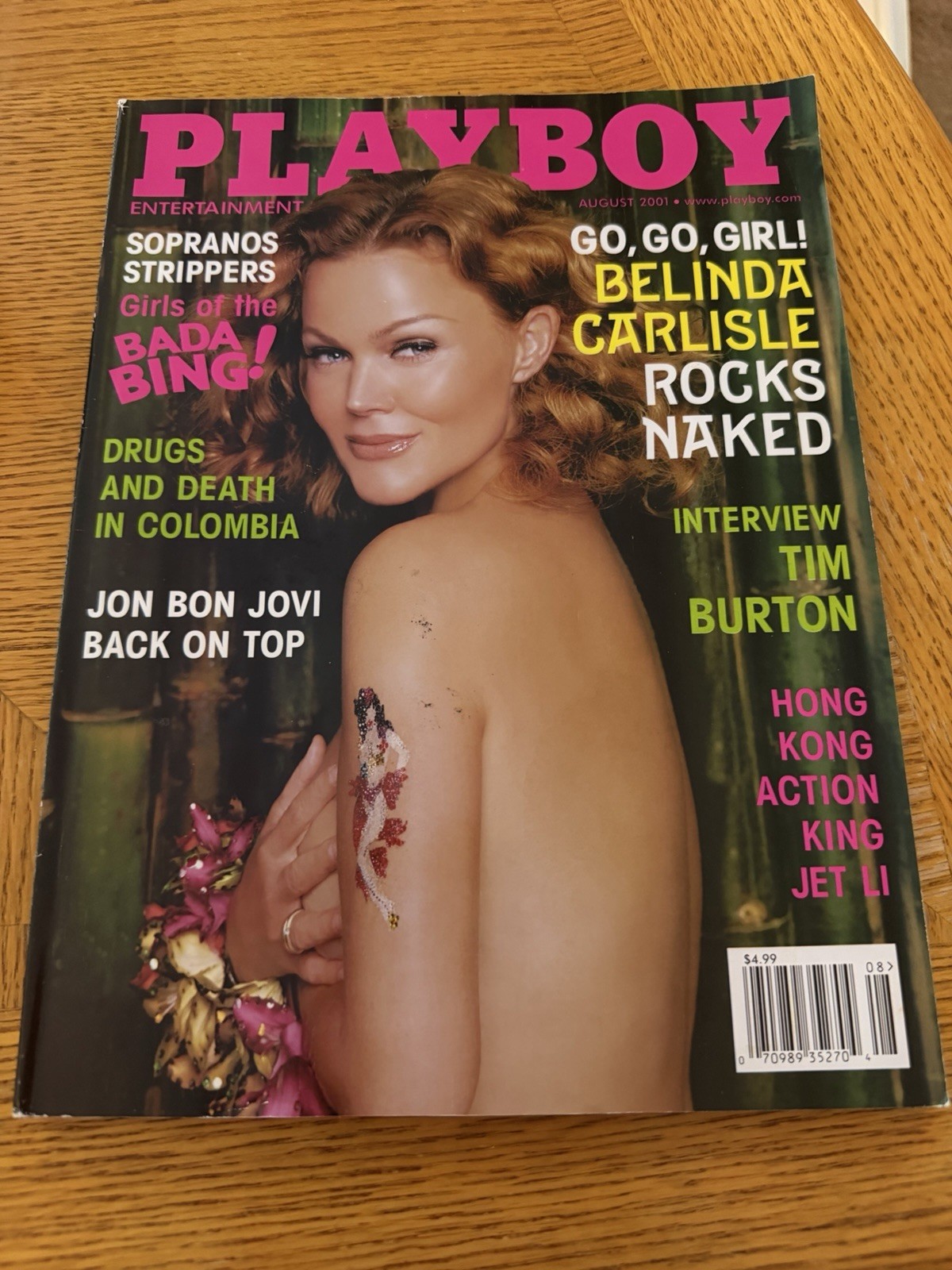 Playboy Magazine August 2001 Belinda Carlisle Vintage Playboy Magazine August 2001 Belinda Carlisle Vintage