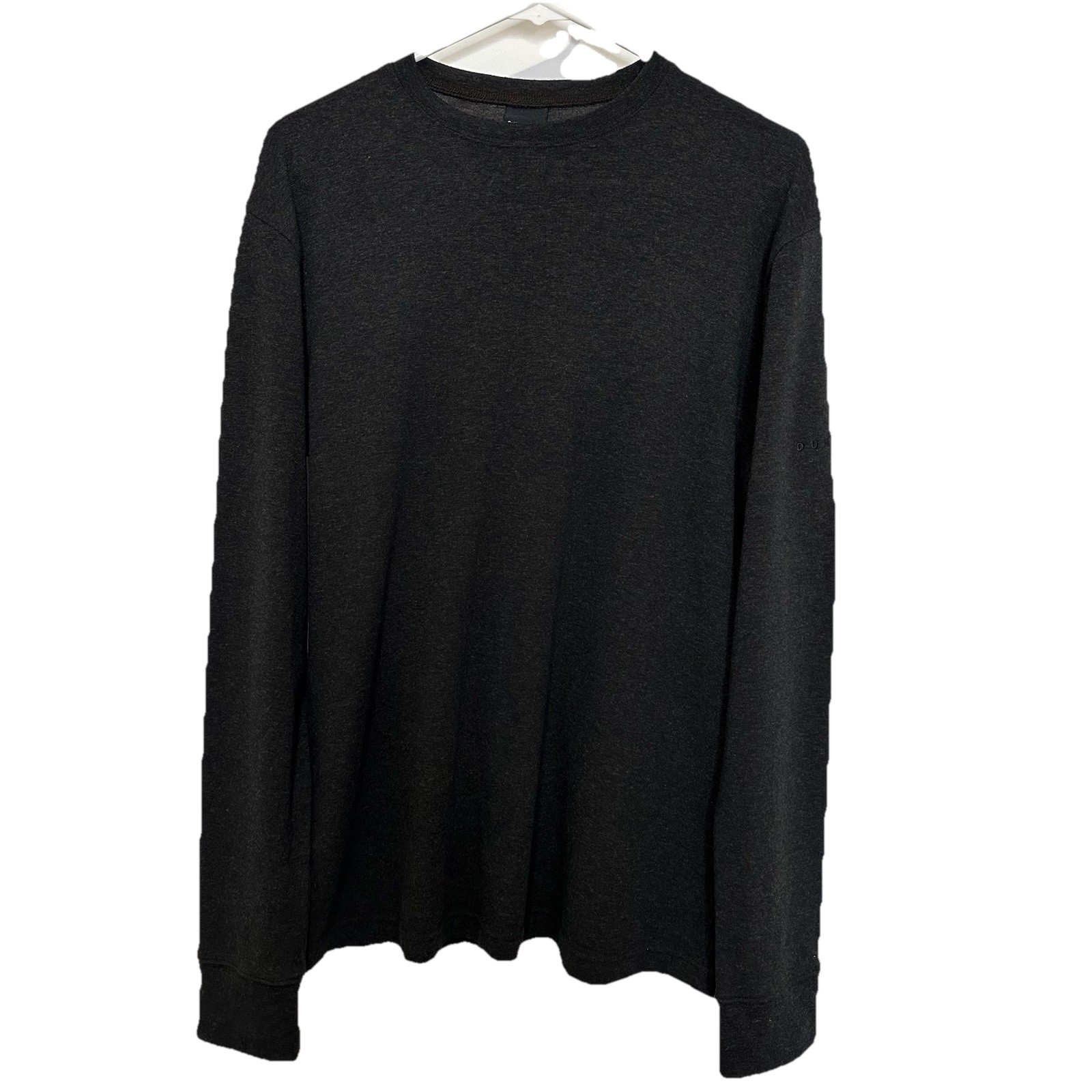 Dunning Golf Mens Large Sweater Black Crewneck Pullover Stretch Wool Blend Dunning Golf Mens Large Sweater Black Crewneck Pullover Stretch Wool Blend