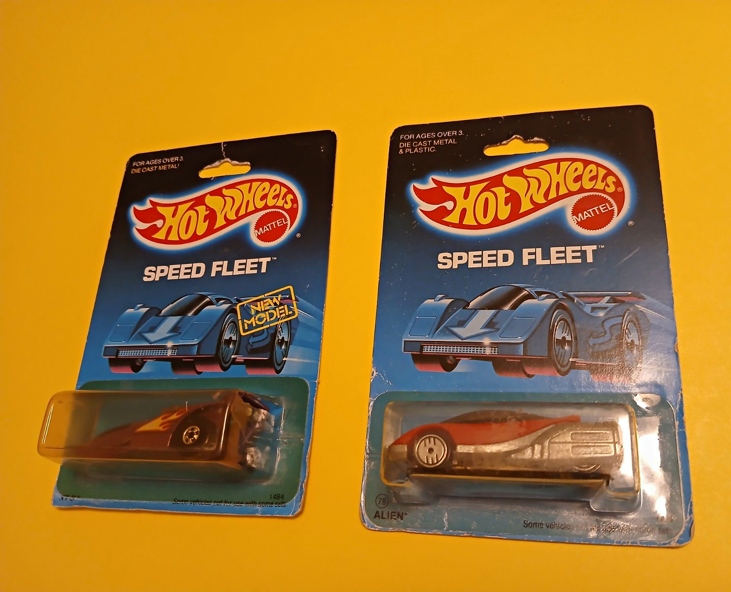 Vintage 1988-1989 Hot Wheels Speed Fleet Alien #78 & XT-3 New Model Sealed Lot Vintage 1988-1989 Hot Wheels Speed Fleet Alien #78 & XT-3 New Model Sealed Lot