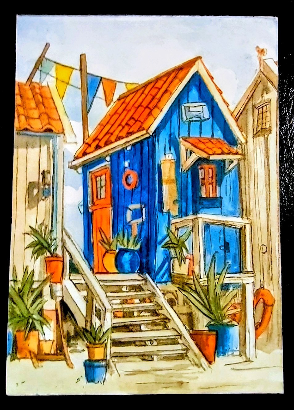 ACEO Hand Painted Art Card. Signed By Artist. Hand Painted Not A Print