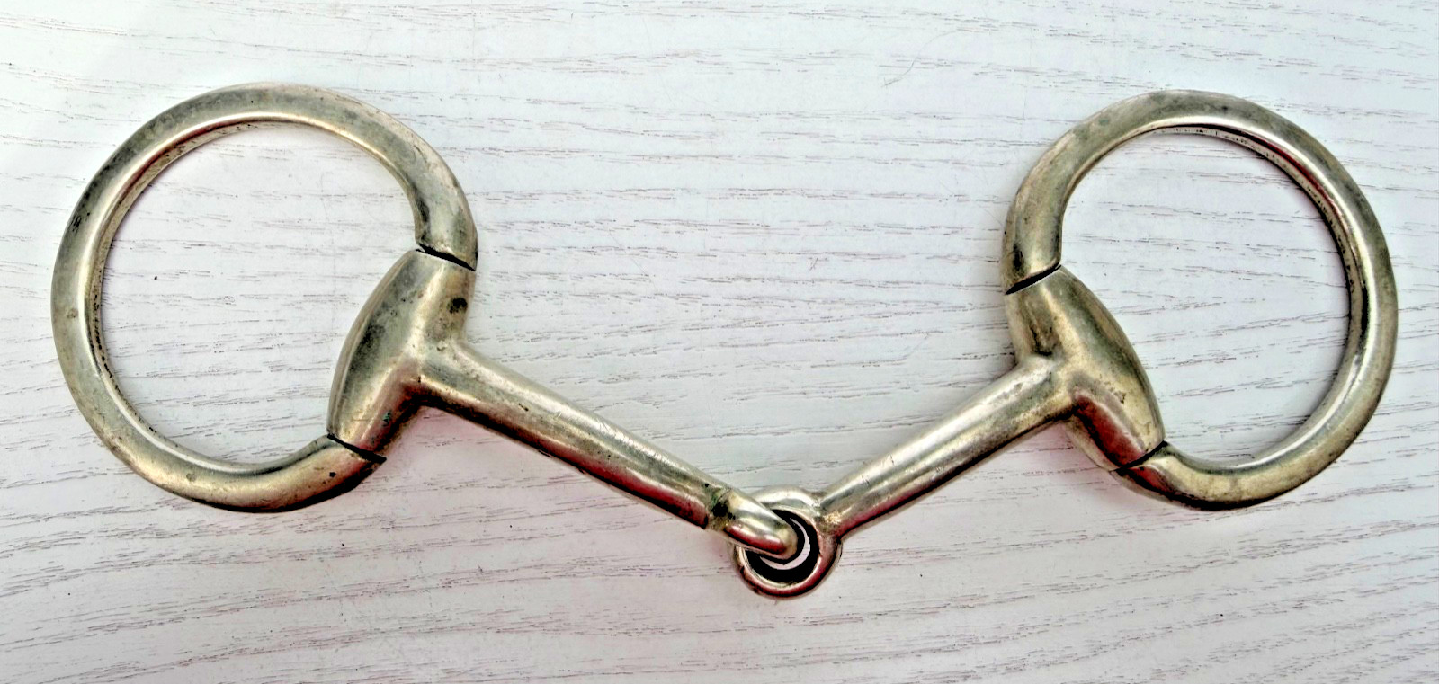 VINTAGE Never Rust Made in England Eggbutt Snaffle Bit - 4 3/4\