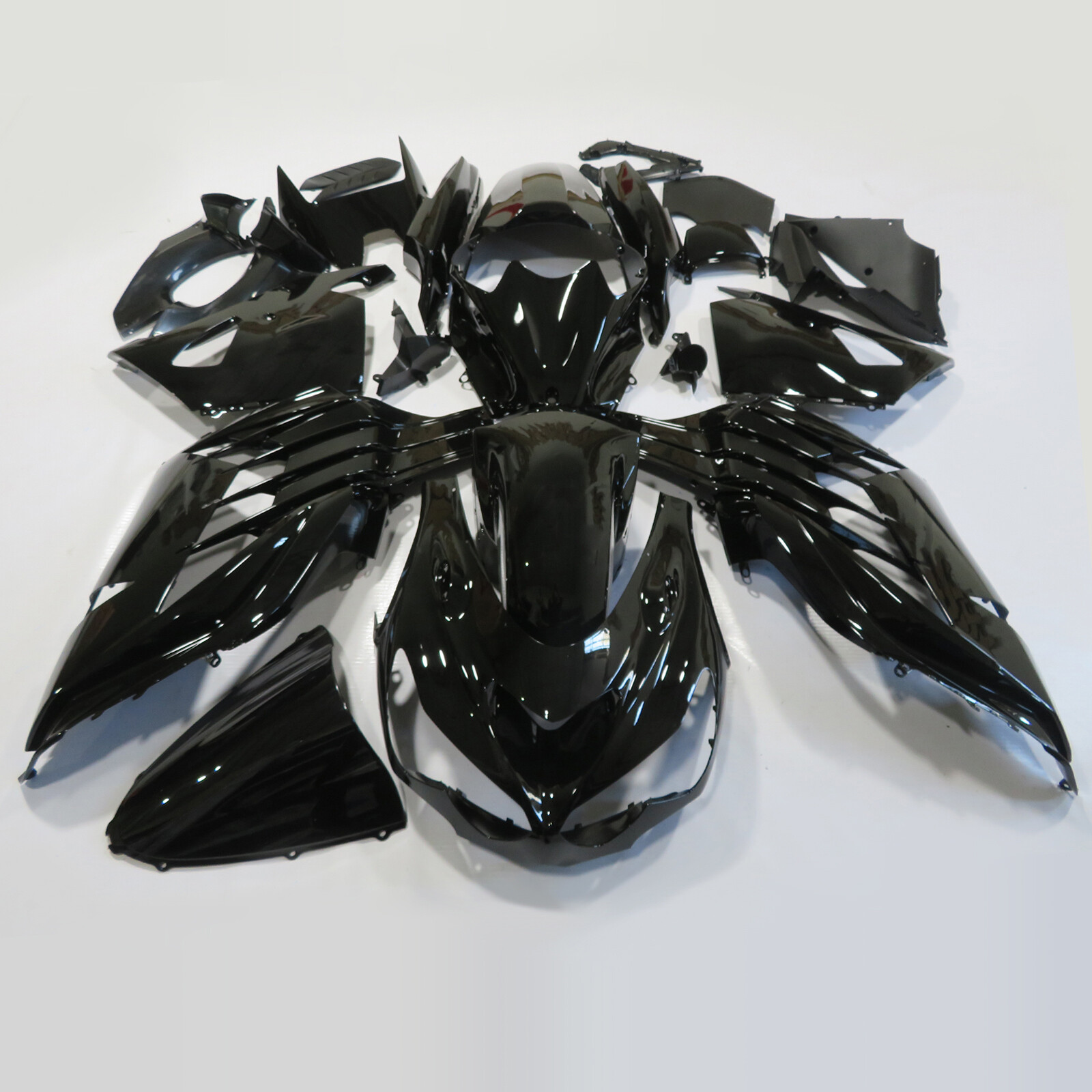 Glossy Black Bodywork Fairing Kit for Kawasaki Ninja ZX14R ZZR1400 2012-2021 US Glossy Black Bodywork Fairing Kit for Kawasaki Ninja ZX14R ZZR1400 2012-2021 US