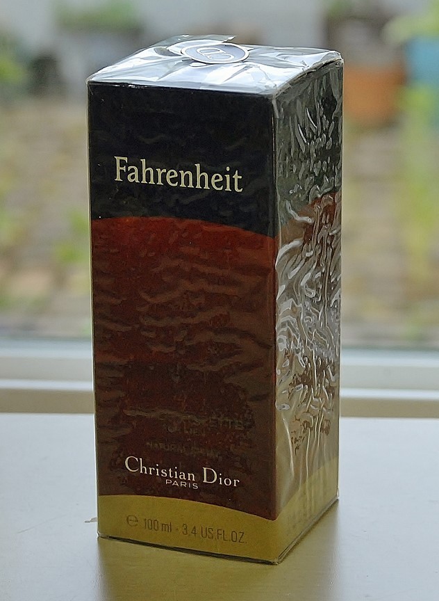 Vtg 2001 * FAHRENHEIT by CHRISTIAN DIOR * EDT 100 ml~3.4 oz OLD FORMULA LARGE