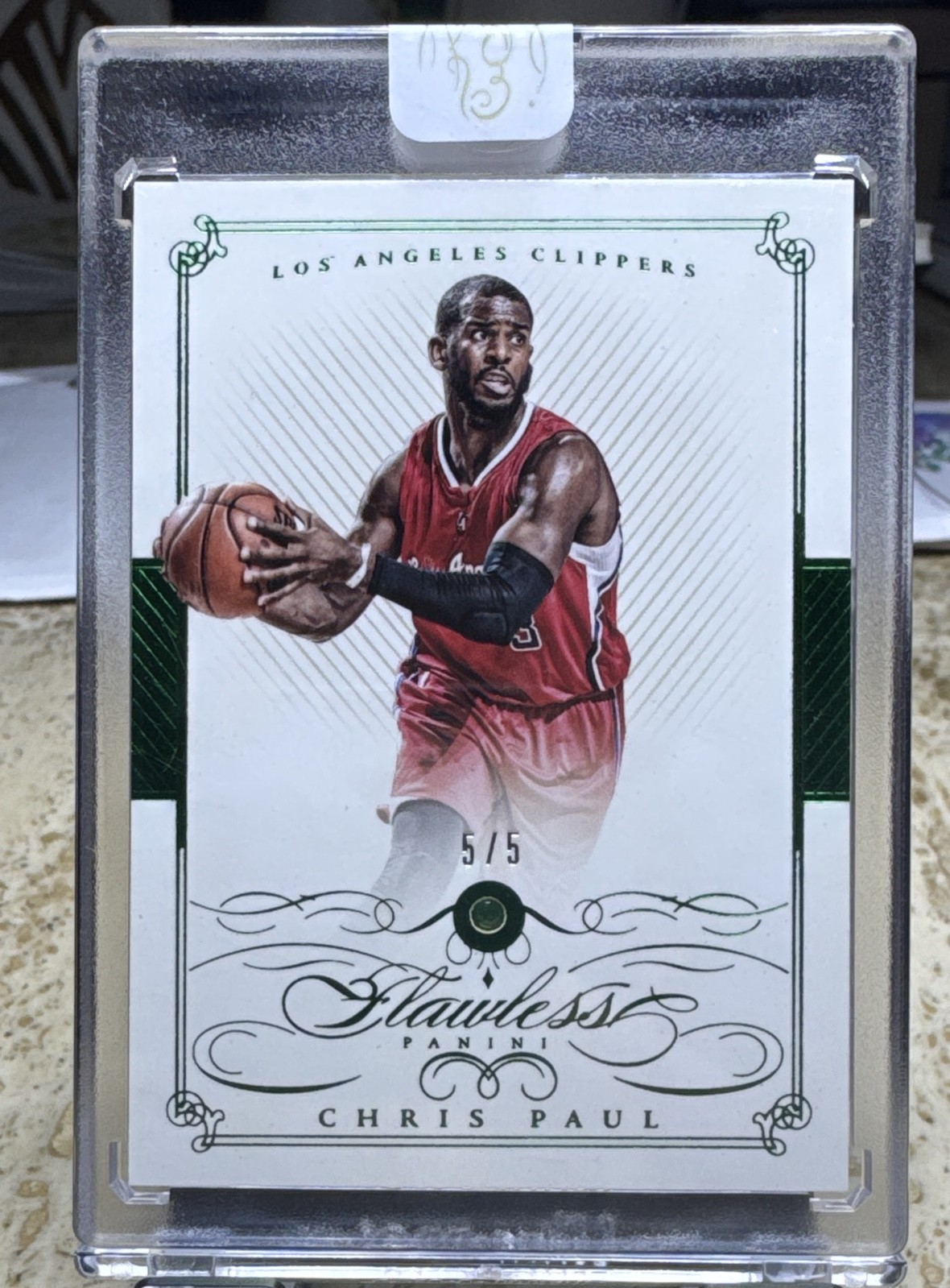 2014-15 Panini Flawless - Chris Paul #56 Emerald 5/5 2014-15 Panini Flawless - Chris Paul #56 Emerald 5/5