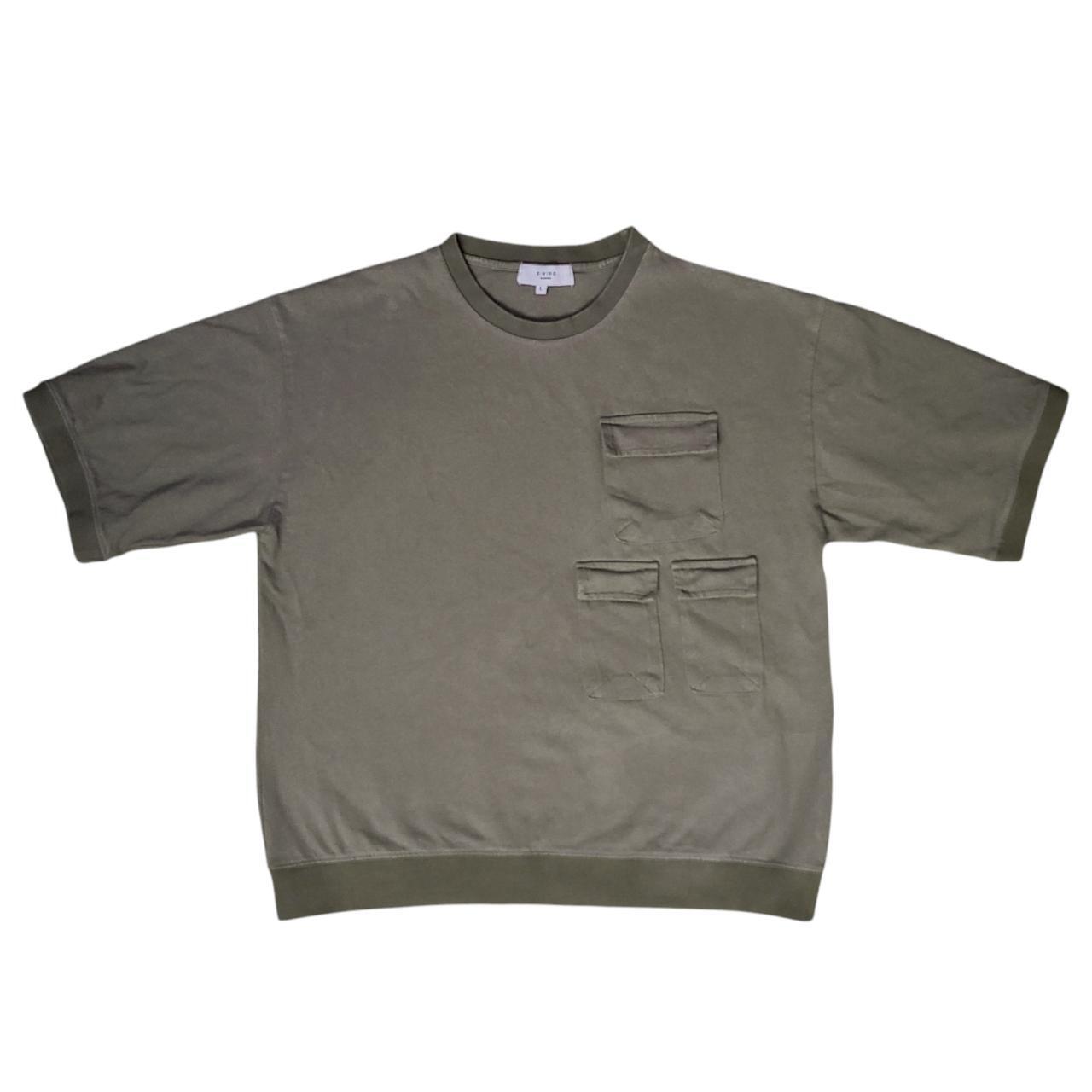 B:MING by BEAMS Olive Dyed Triple Pocket Heavy Tee - Size: L B:MING by BEAMS Olive Dyed Triple Pocket Heavy Tee - Size: L