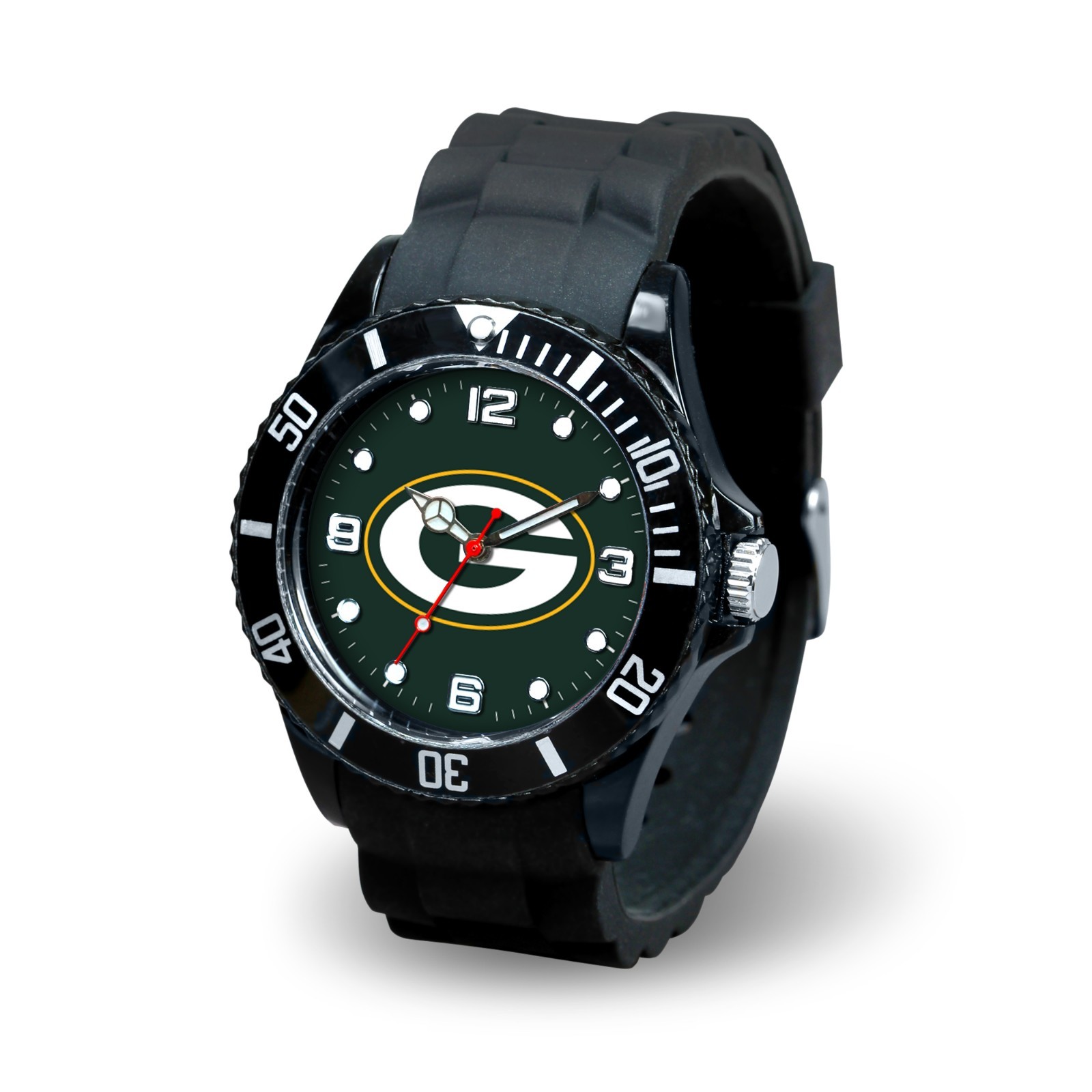 Green Bay Packers Men's Black watch - Packers Gifts for Men - NFL Spirit Watch Green Bay Packers Men's Black watch - Packers Gifts for Men - NFL Spirit Watch