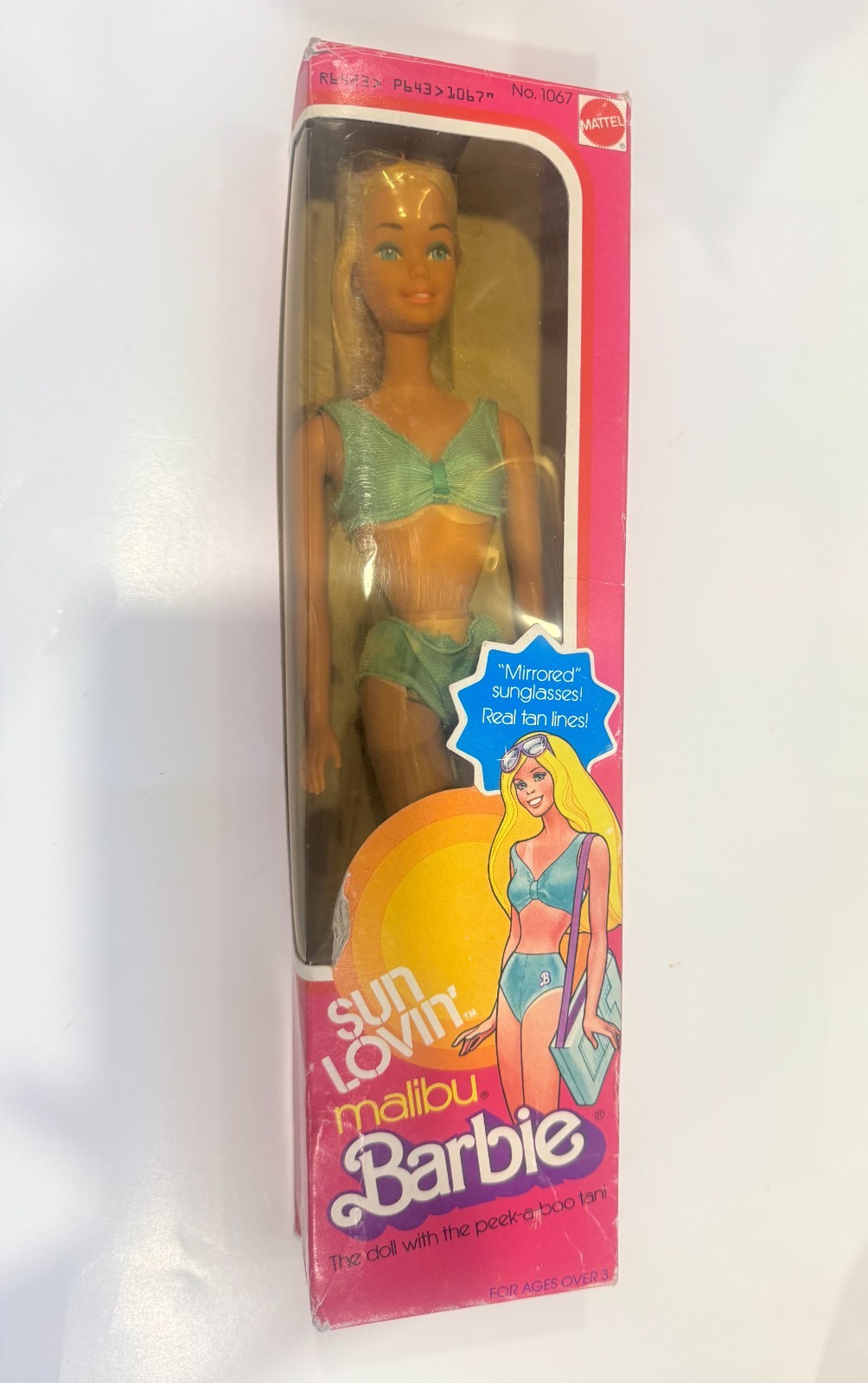 1978 SUN LOVIN MALIBU BARBIE Doll Mattel #1067 Peek-A-Boo Tan. VINTAGE