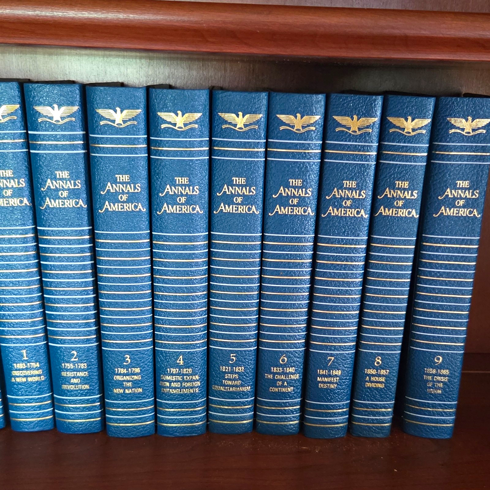 Encyclopaedia Britannica The Annals of America HC Vol 1-18 Blue History Set Encyclopaedia Britannica The Annals of America HC Vol 1-18 Blue History Set