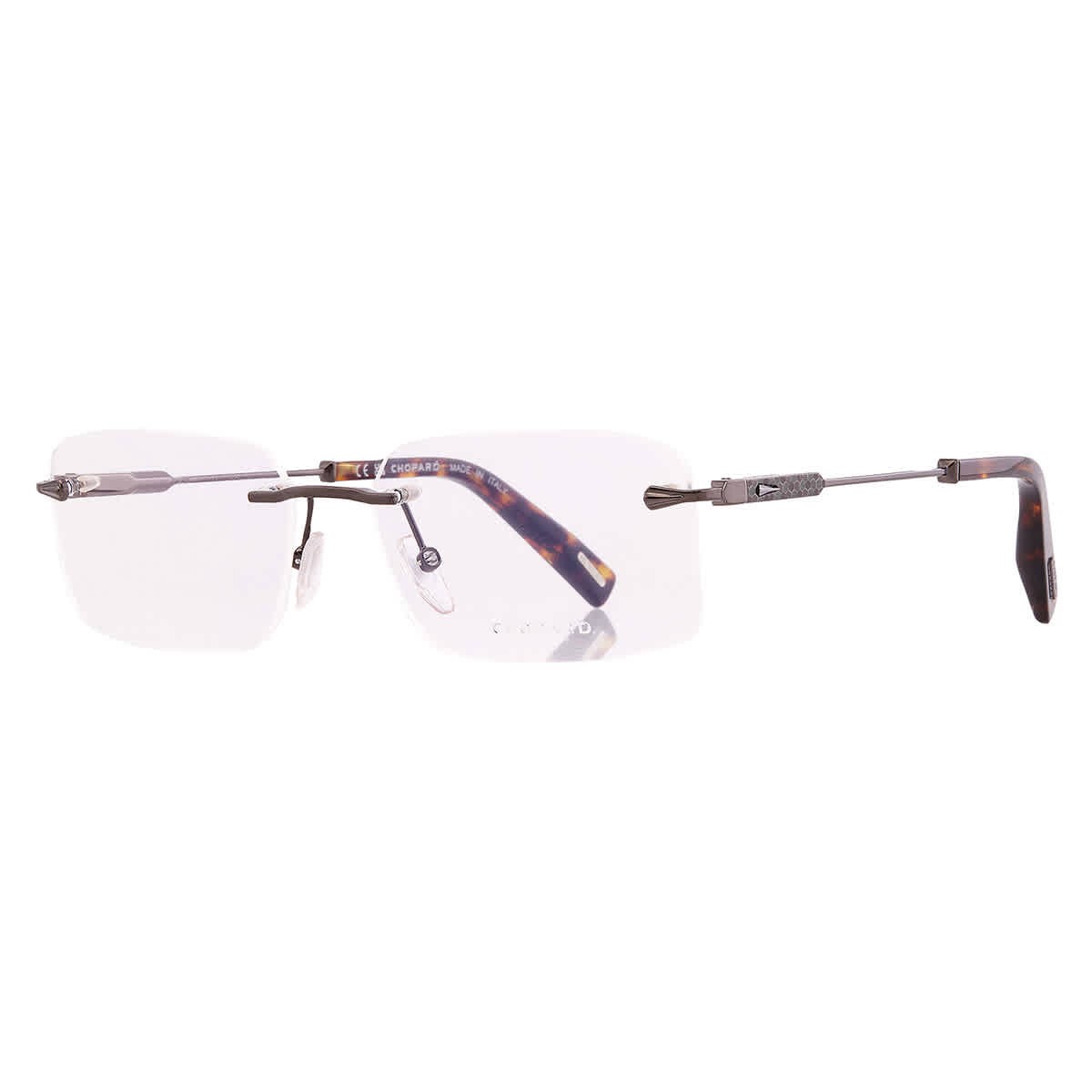 Chopard Demo Rectangular Men\'s Eyeglasses VCHG57 0568 58 VCHG57 0568 58