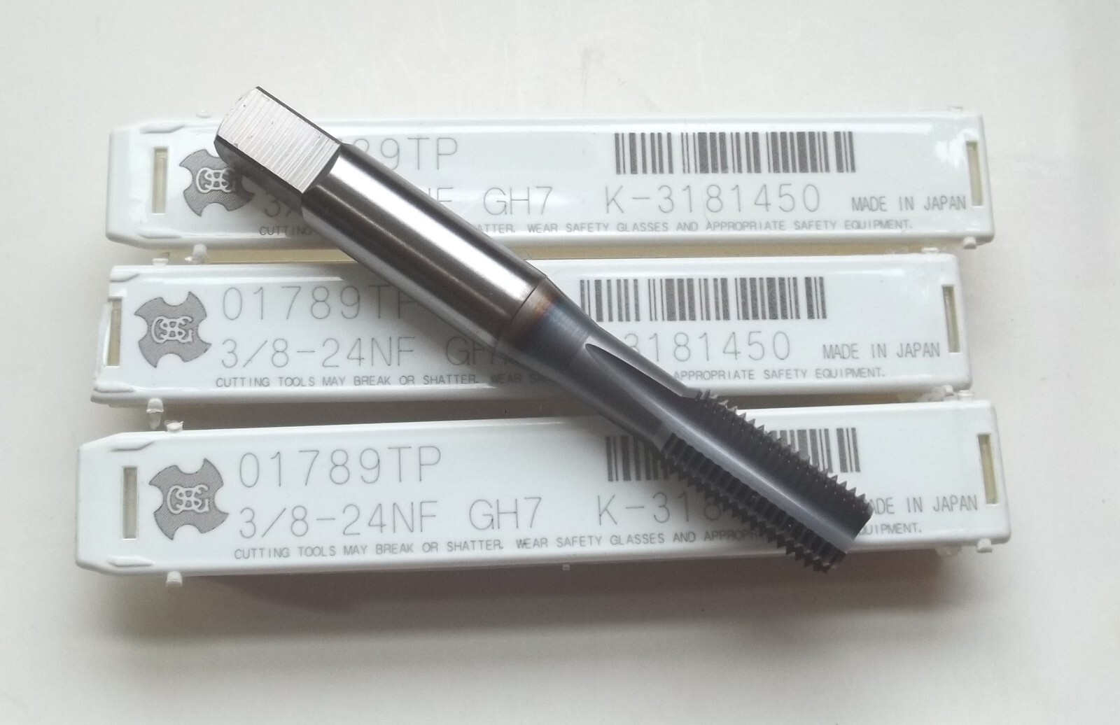 3 New OSG 3/8-24 NF GH7 HS Bottoming Hand Tap 4 Straight Flutes 3 New OSG 3/8-24 NF GH7 HS Bottoming Hand Tap 4 Straight Flutes