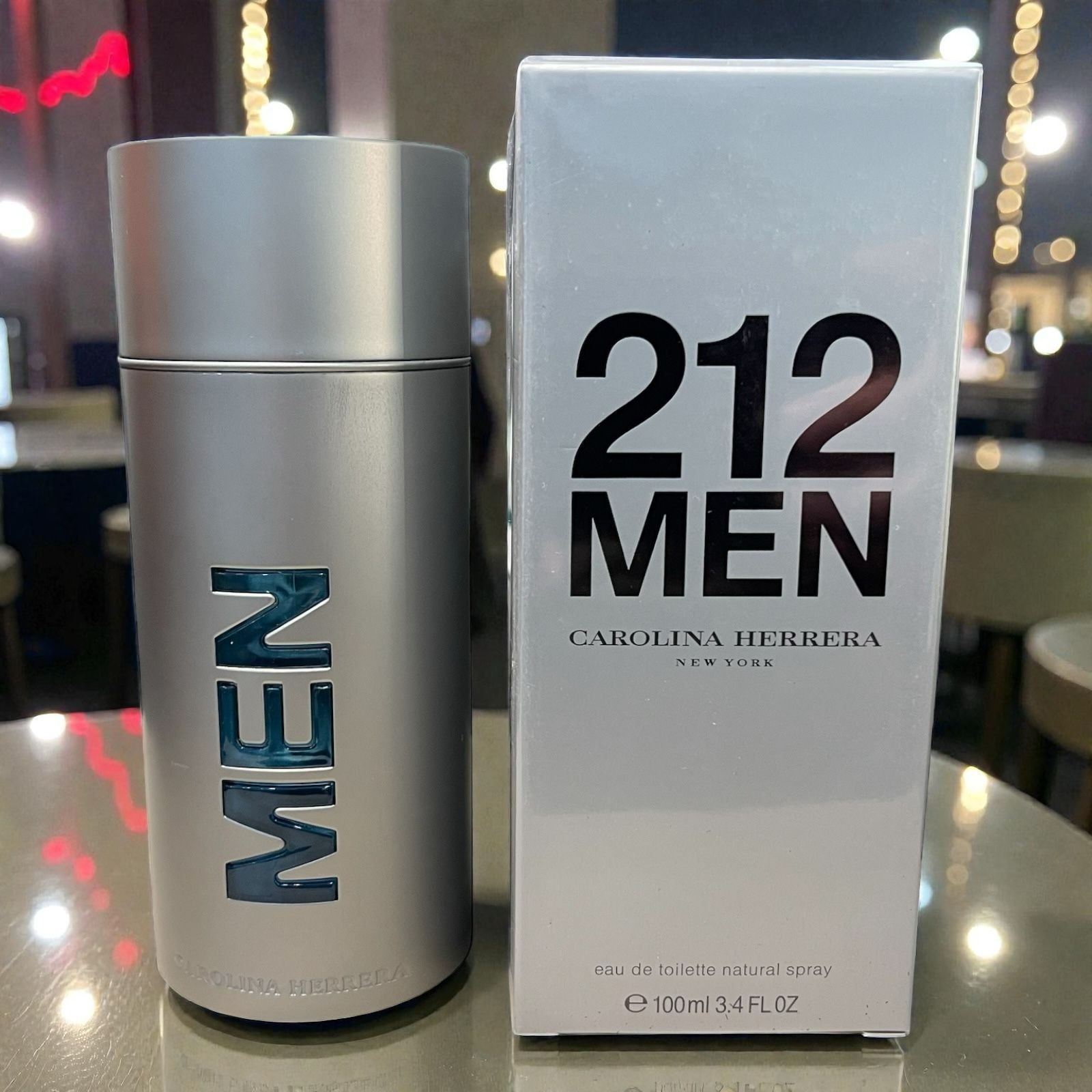 212 Men by Carolina Herrera Eau De Toilette Spray 3.4 oz, New in Box, US seller