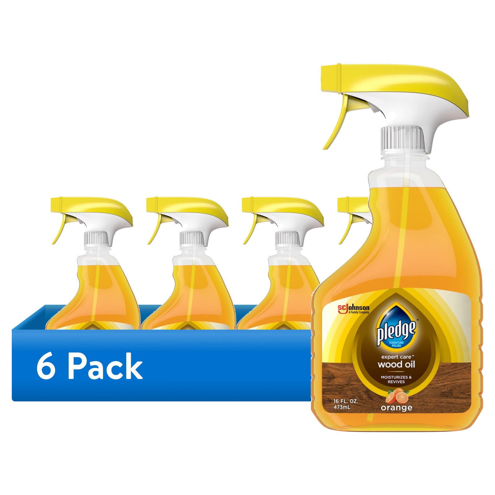 (6 pack) Pledge Wood Oil, Expert Care, Trigger Spray – Moisturizes & Revives (6 pack) Pledge Wood Oil, Expert Care, Trigger Spray – Moisturizes & Revives