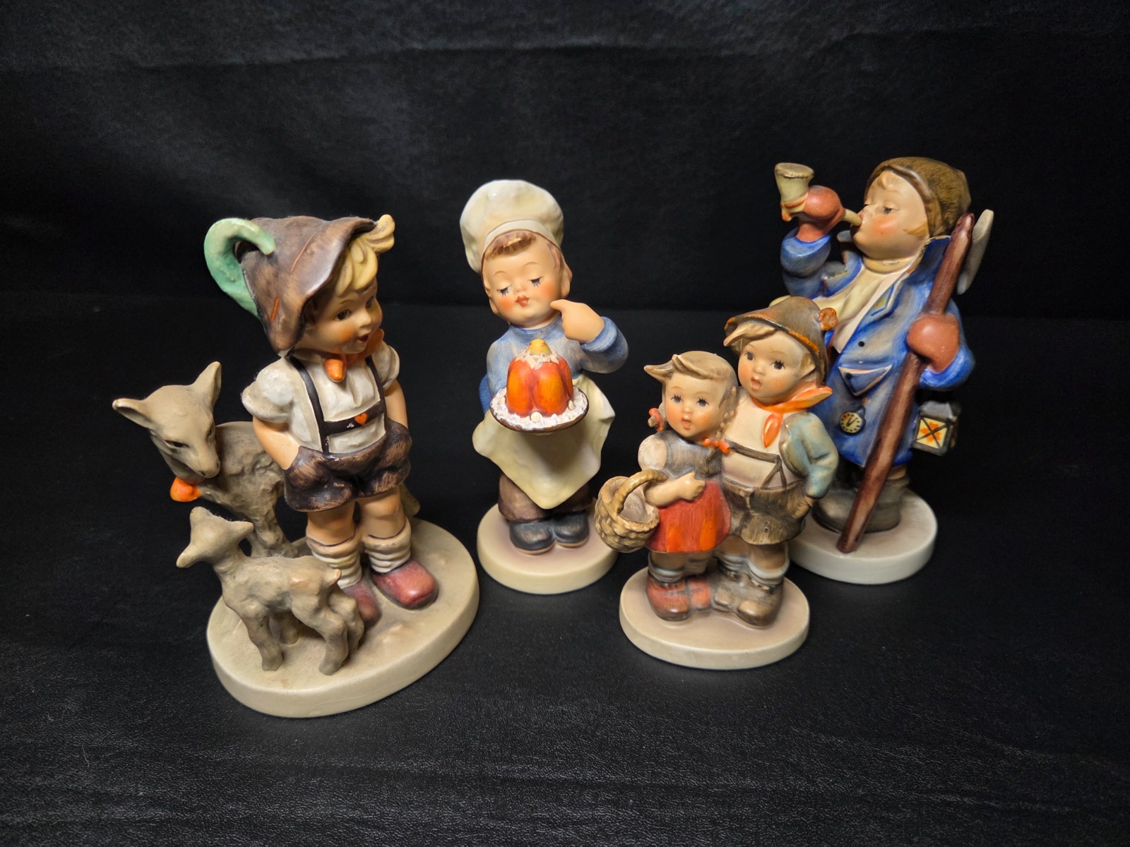 Vintage Goebel Hummel Lot Of 4 None Damaged
