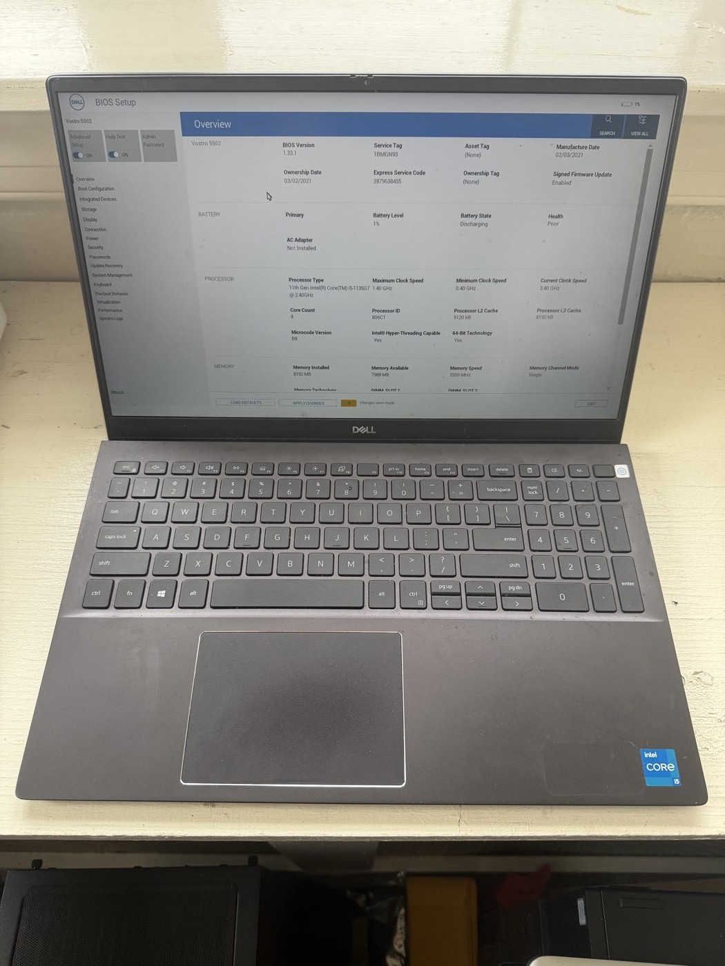 Dell Vostro 5502 15.6\