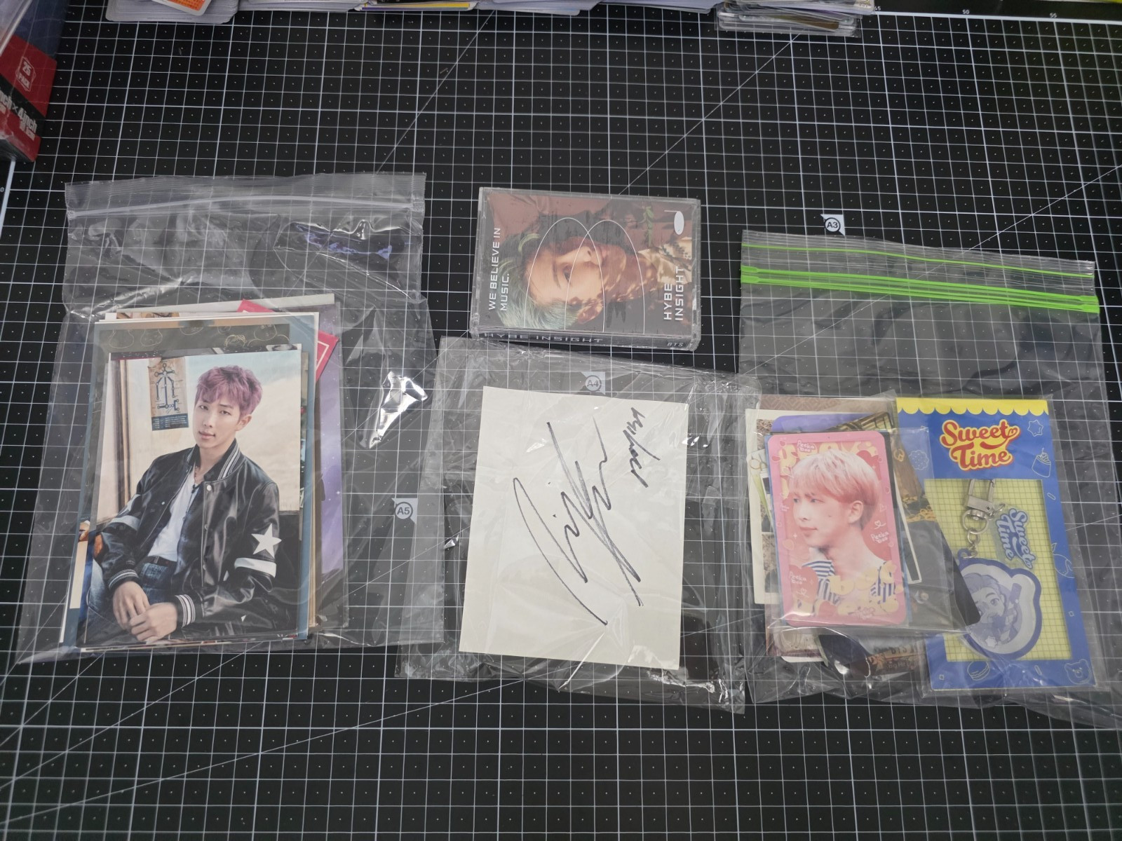 BTS RM Photocard Collection & Rare Hand-Signed Autograph Bundle BTS RM Photocard Collection & Rare Hand-Signed Autograph Bundle