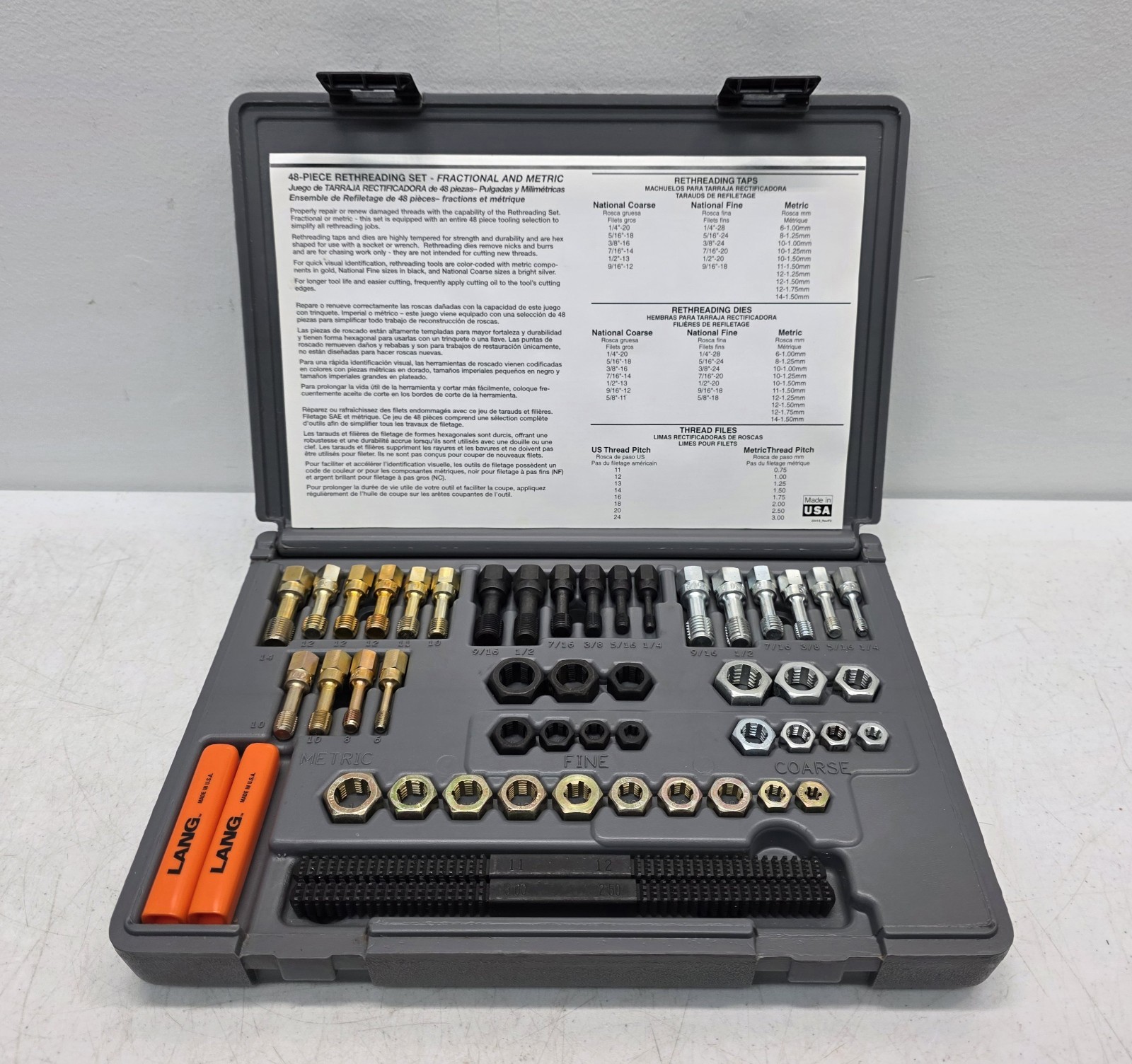 Lang Tools 971 48-Piece Rethreading Set