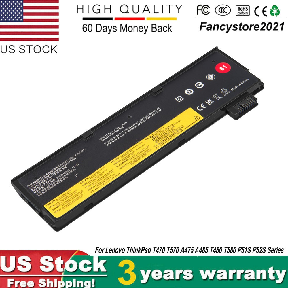 ✅Lot 50 Battery for Lenovo ThinkPad A475 A485 TP25 P51S P52S T470 T480 T570 T580