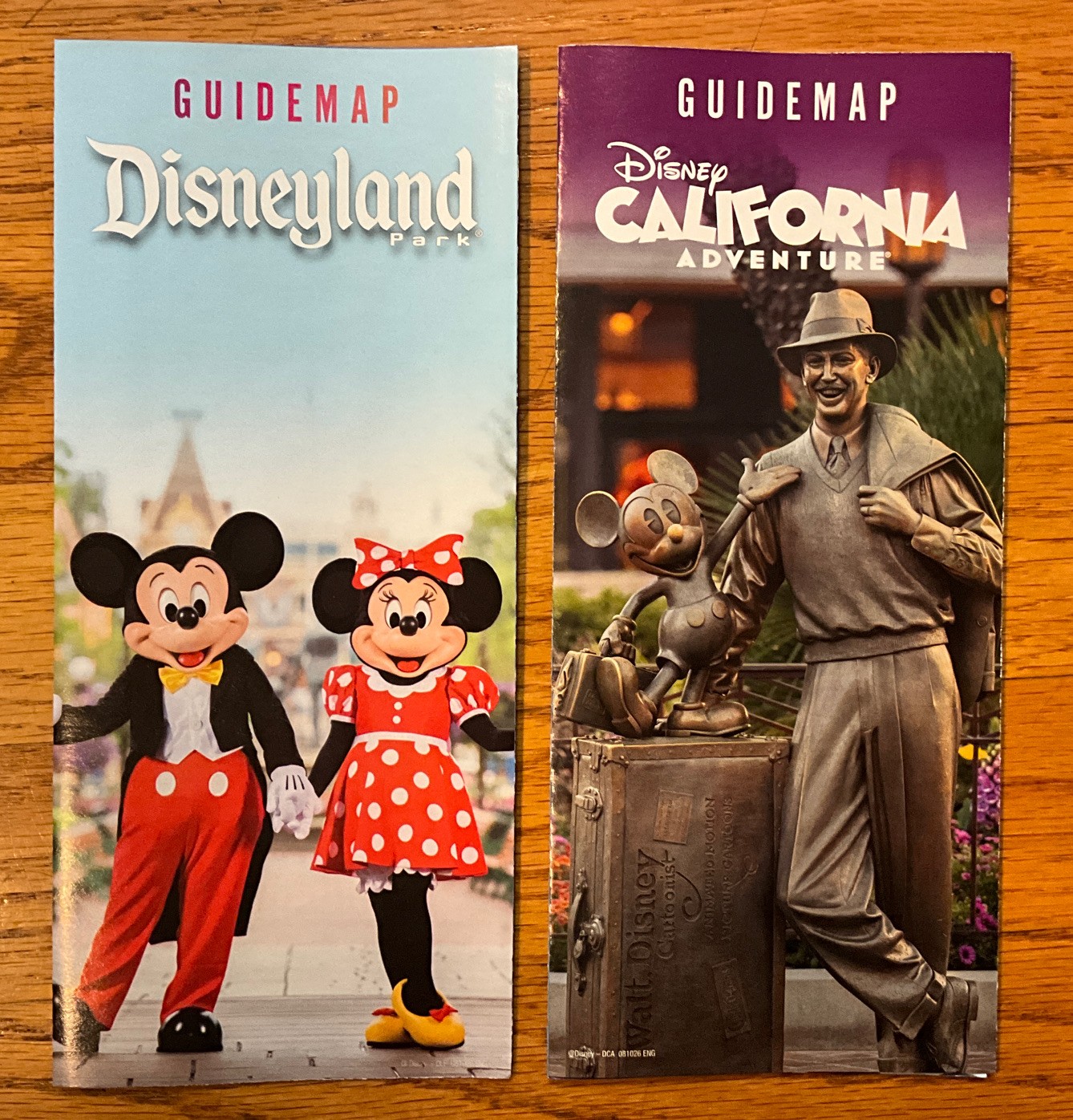 Disneyland DCA Park Guide Map August 2026 Guidemap Mickey Minnie Walt Disney New