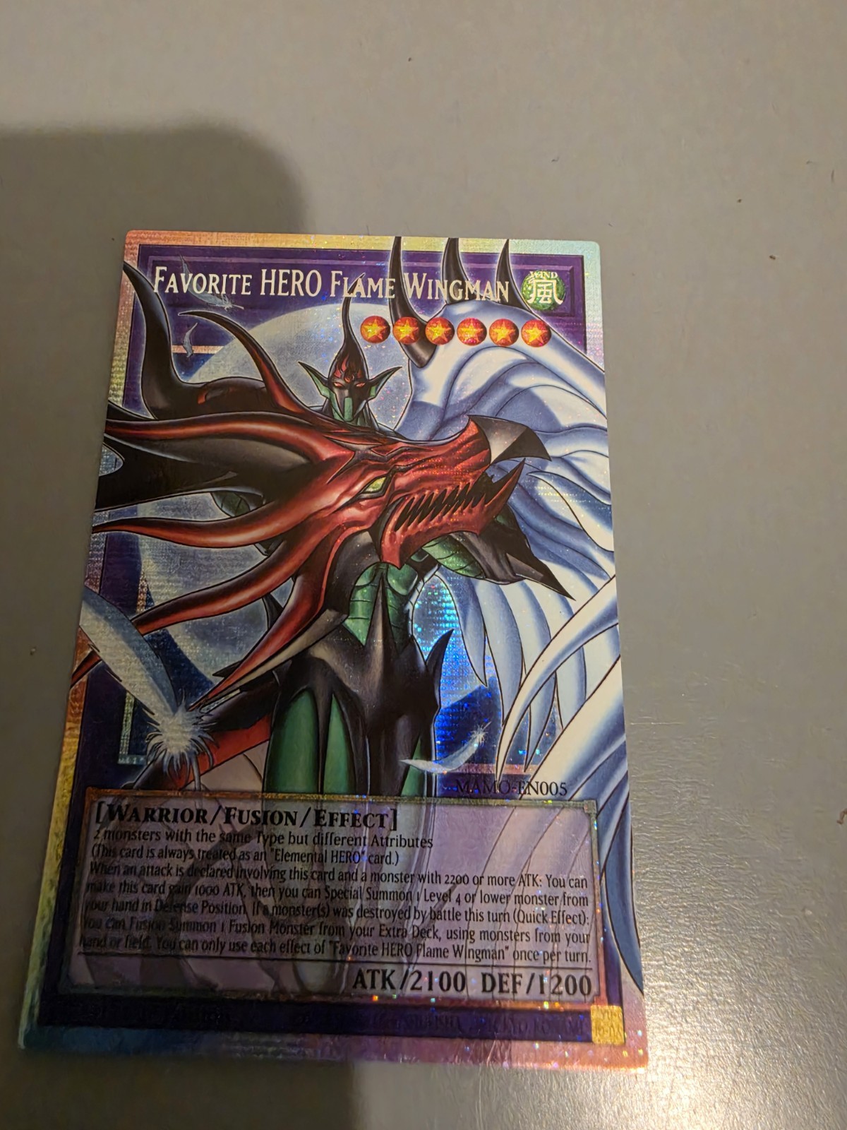 Yu-Gi-Oh Favorite HERO Flame Wingman (STARLIGHT RARE) - Magnificent Monsters Yu-Gi-Oh Favorite HERO Flame Wingman (STARLIGHT RARE) - Magnificent Monsters