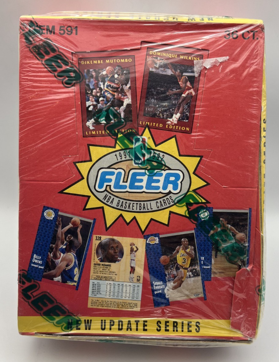 1991-92 FLEER Update Series (2) FACTORY SEALED Box Rookie RC Edit RAREš„Jordanš„ 1991-92 FLEER Update Series (2) FACTORY SEALED Box Rookie RC Edit RAREš„Jordanš„