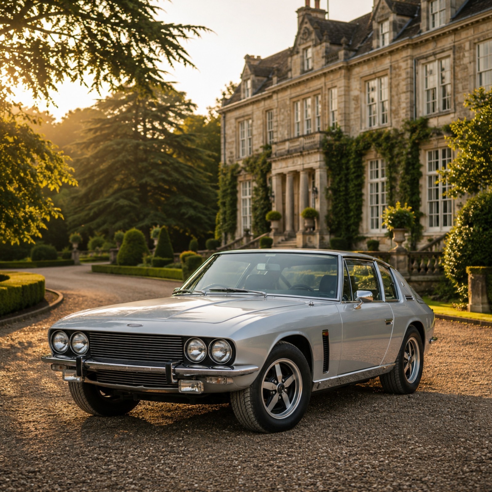 1974 Jensen Interceptor Mk III Wall Art Print Poster