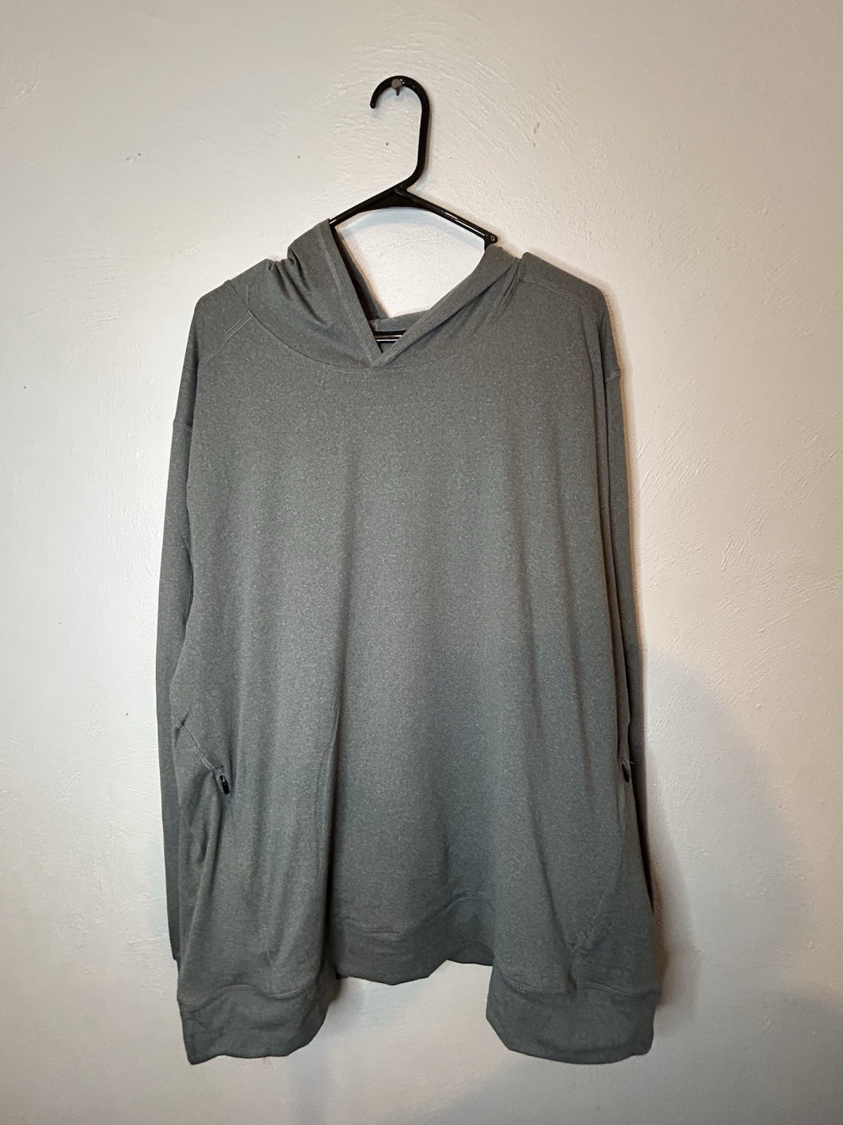 Xersion Studio Men’s XXL Gray Melange Performance Hoodie Wicking NWT