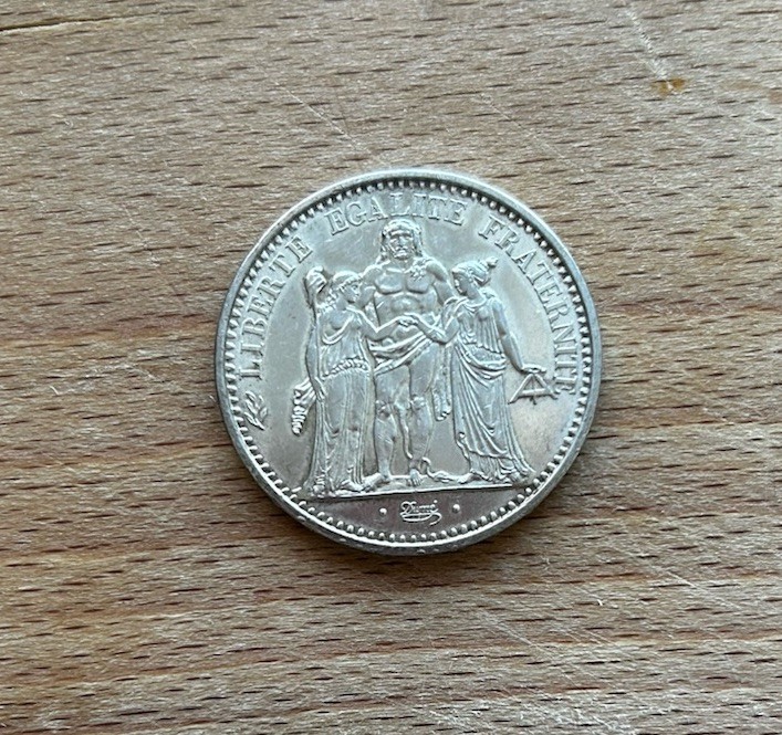 1965 French Silver 10 Francs Coin Hercules 1965 French Silver 10 Francs Coin Hercules
