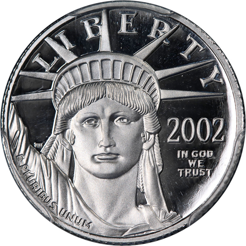 2002-W Platinum American Eagle $10 PCGS PR70 DCAM Blue Label