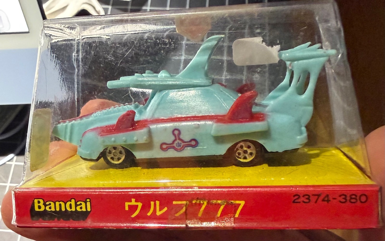 1970s BANDAI ULTRAMAN TARO ZAT WOLF 777 WIND-UP CAR JAPAN BOXED