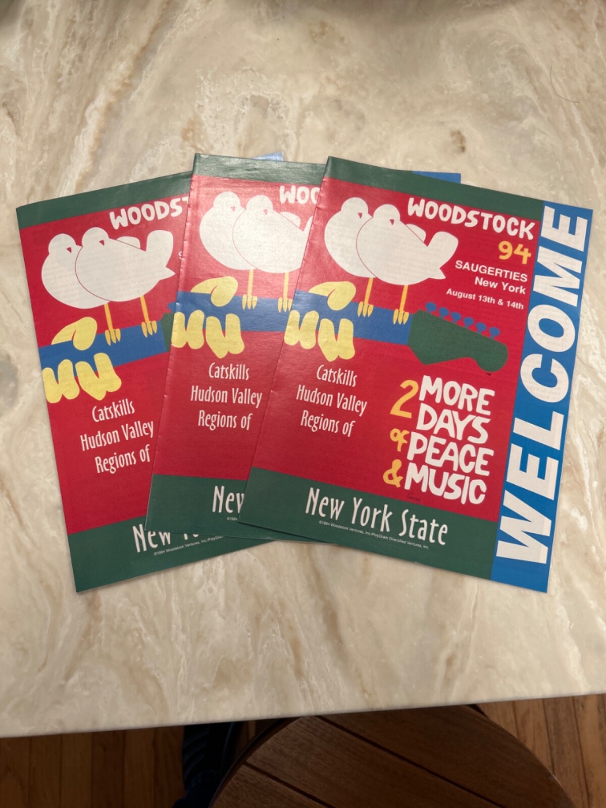 Woodstock advertising pamphlet saugerties ny 1994