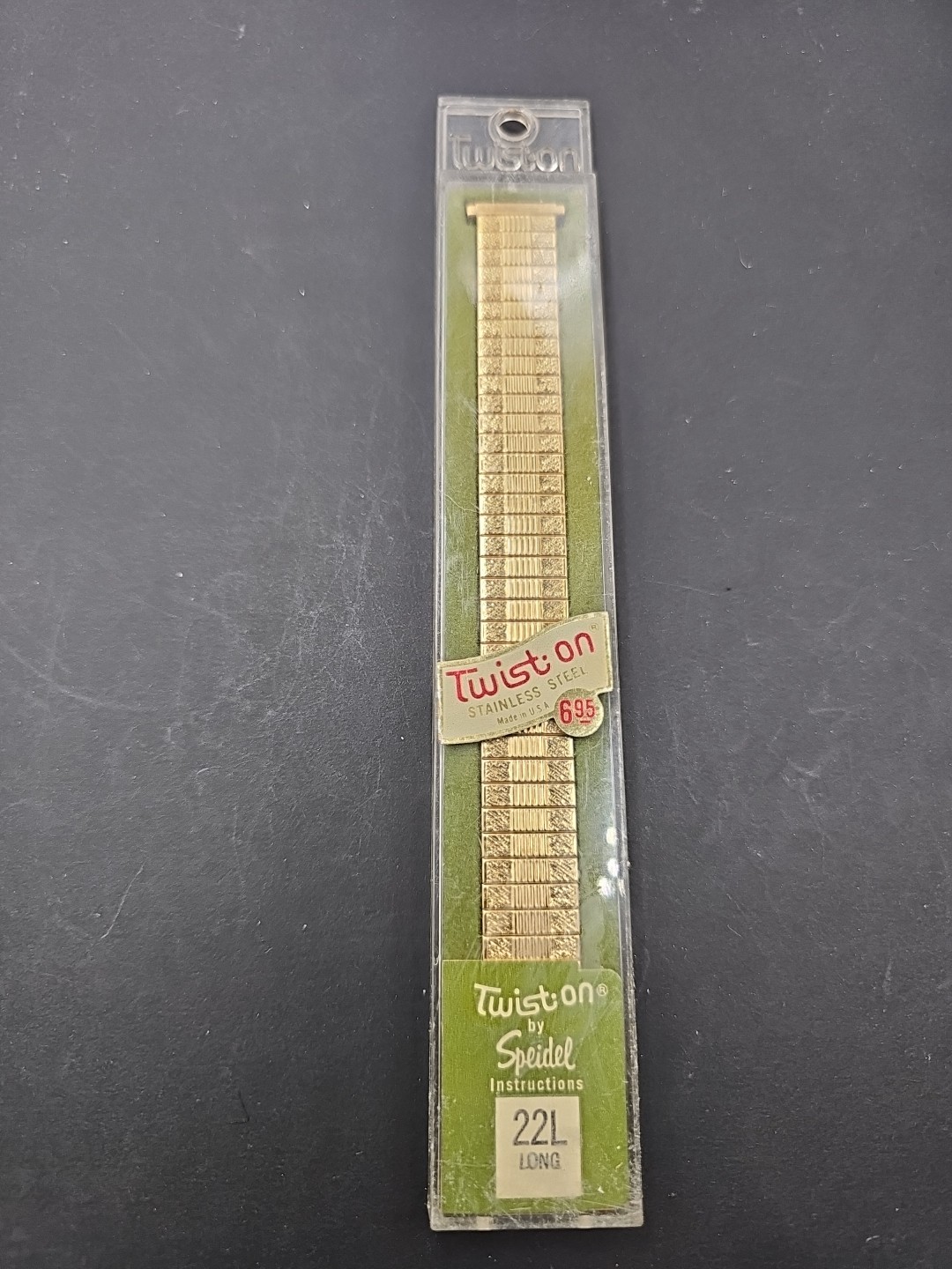 Vintage Speidel Twist-On 22L Long Watch Band NOS USA