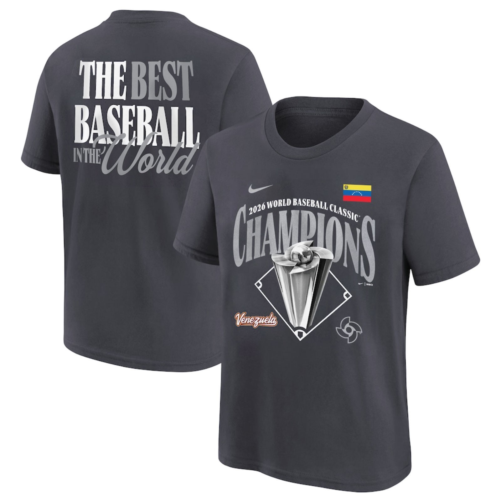Men\'s Venezuela Baseball 2026 World Baseball Classic Champions Locker Room Shirt