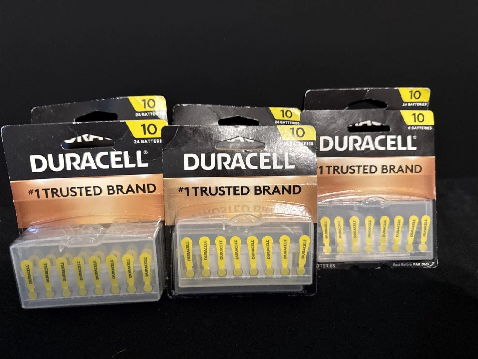 6 Pkgs Of Size 10 Duracell Hearing Aid Batteries 120 Total BBD March Of 2023 6 Pkgs Of Size 10 Duracell Hearing Aid Batteries 120 Total BBD March Of 2023