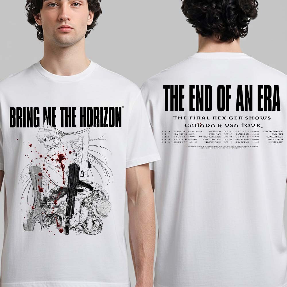 Bring Me The Horizon Final Nex Gen Tour 2026 Canada USA Dates T-Shirt Two Sided