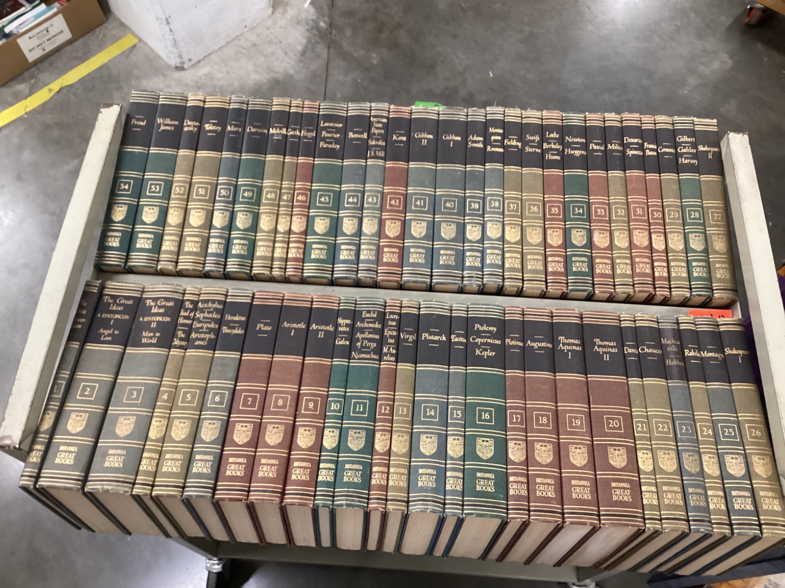 Britannica Great Books of The Western World 1952 Complete Set Volumes 1-54 Britannica Great Books of The Western World 1952 Complete Set Volumes 1-54