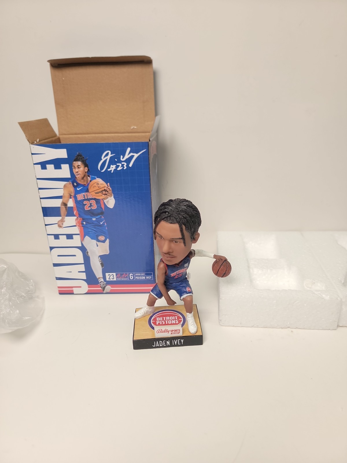 Jaden Ivey Detroit Pistons Bobblehead In Original Box. Only Opened To Look At.
