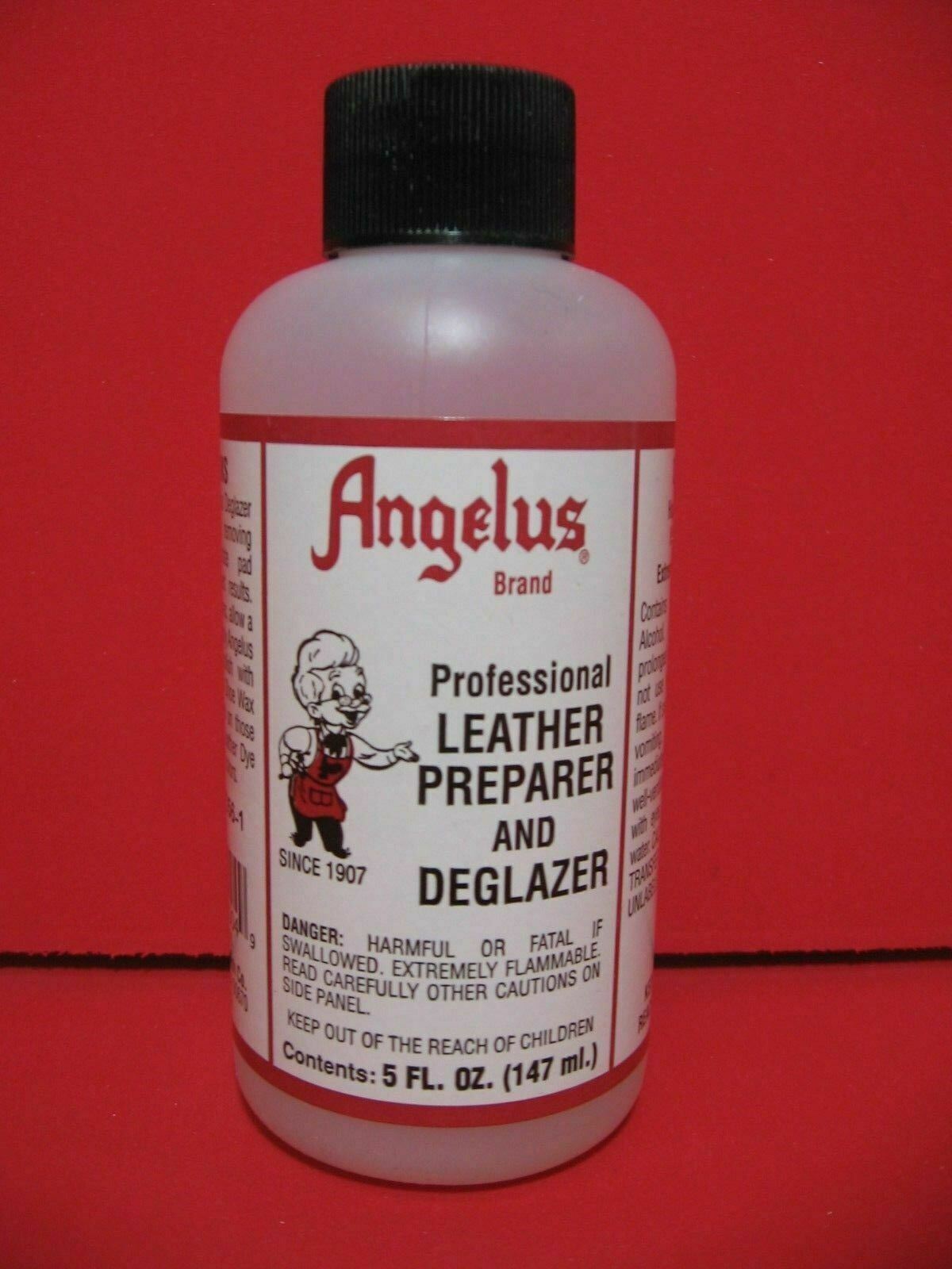 Angelus Leather Preparer & Deglazer 5 oz - Paint Preparation & Leather Cleaner
