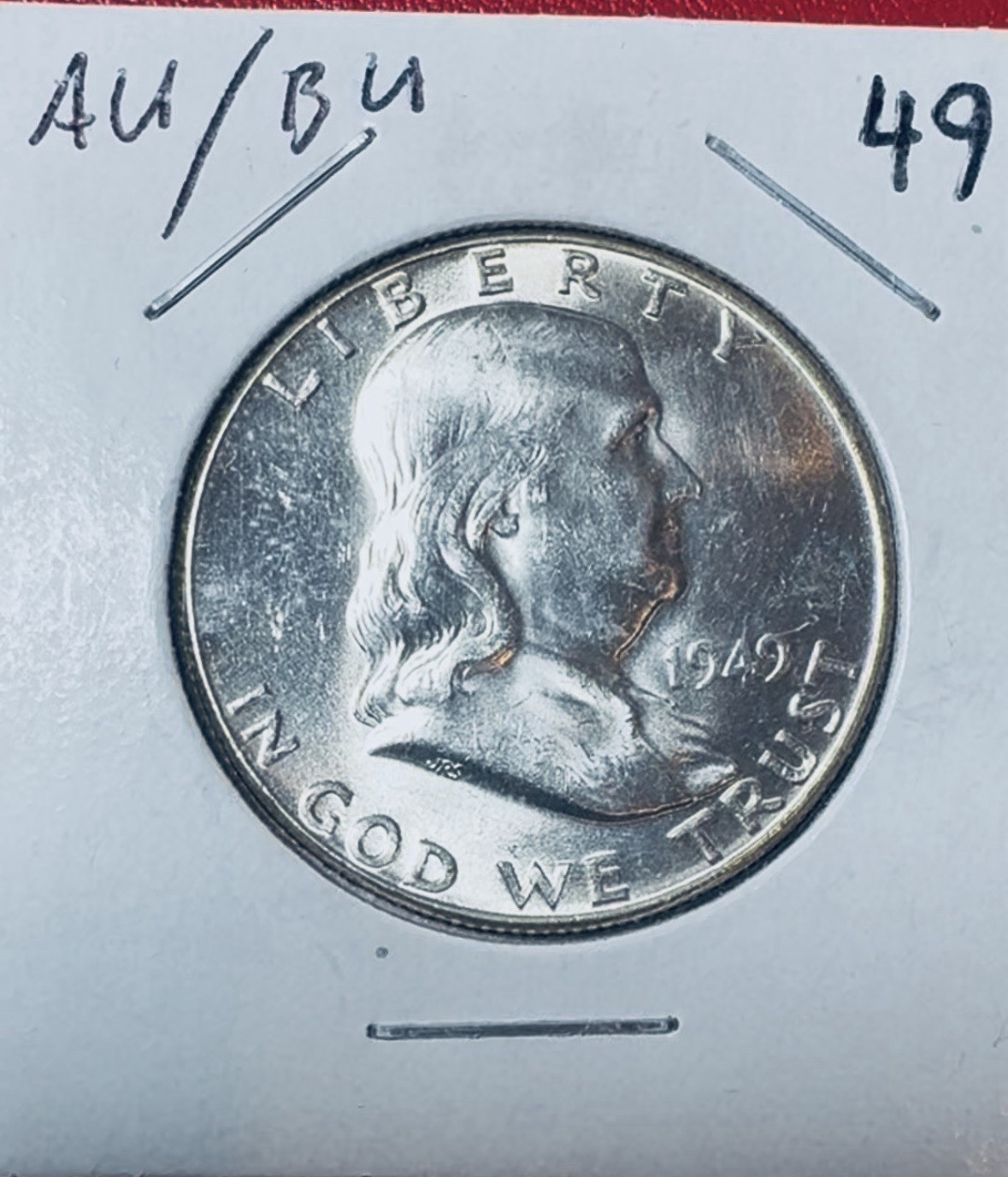 1949 Philadelphia Early Franklin Half Dollar🔥BU Condition🔥90% Silver-Nice Coin