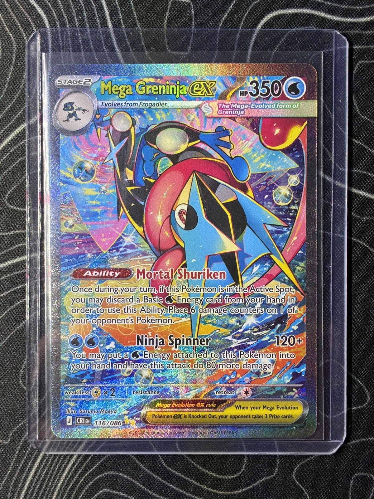 Mega Greninja ex 116/086 Me04: Chaos Rising Holo - NM Mega Greninja ex 116/086 Me04: Chaos Rising Holo - NM