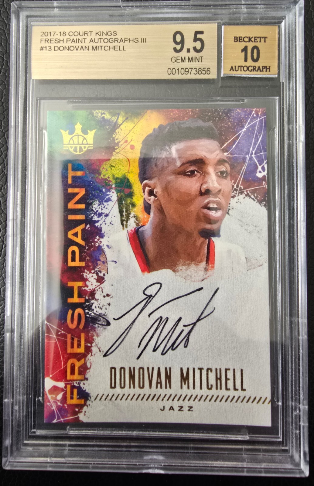 2017-18 Court Kings Fresh Paint Level 3 Autographics III #13 66/100 SP PSA 9.5 2017-18 Court Kings Fresh Paint Level 3 Autographics III #13 66/100 SP PSA 9.5