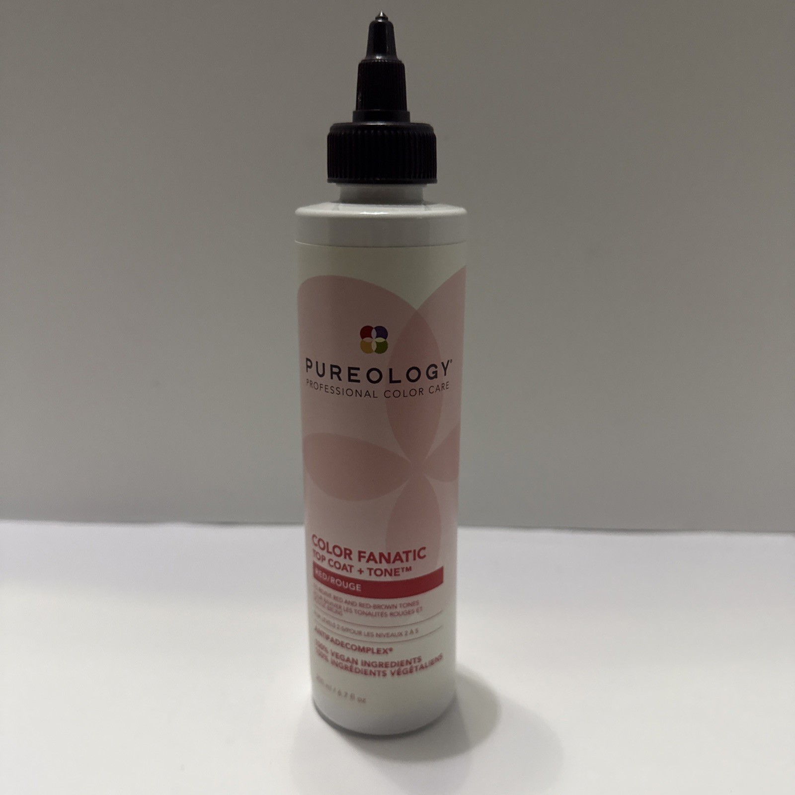 PUREOLOGY COLOR FANATIC TOP COAT + TONE RED ROUGE 6.7 OZ NEW HTF ANTIFADECOMPLEX
