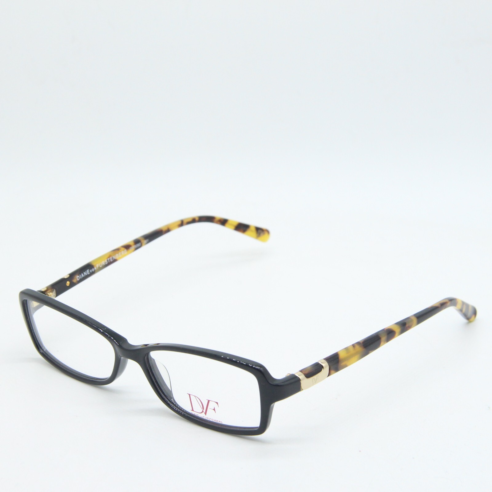 NEW DIANE VON FURSTENBERG DVF5050 001 BLACK TORTOISE AUTHENTIC EYEGLASSES 53-15